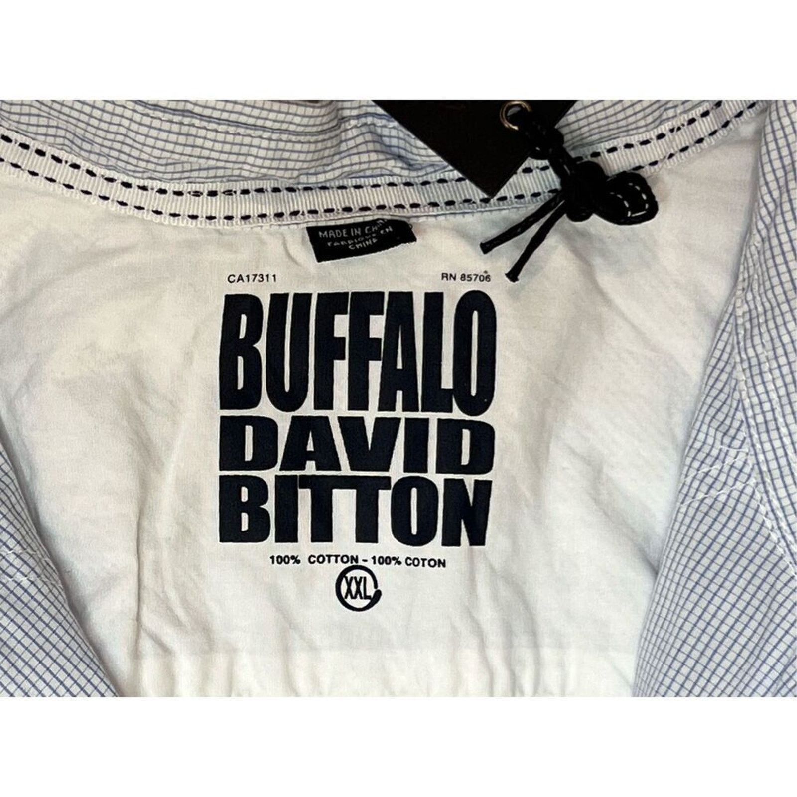 Buffalo David Bitton Buffalo David Bitton Saron Western Blue Check Shirt XXL NWT Size US XXL / EU 58 / 5 - 3 Thumbnail
