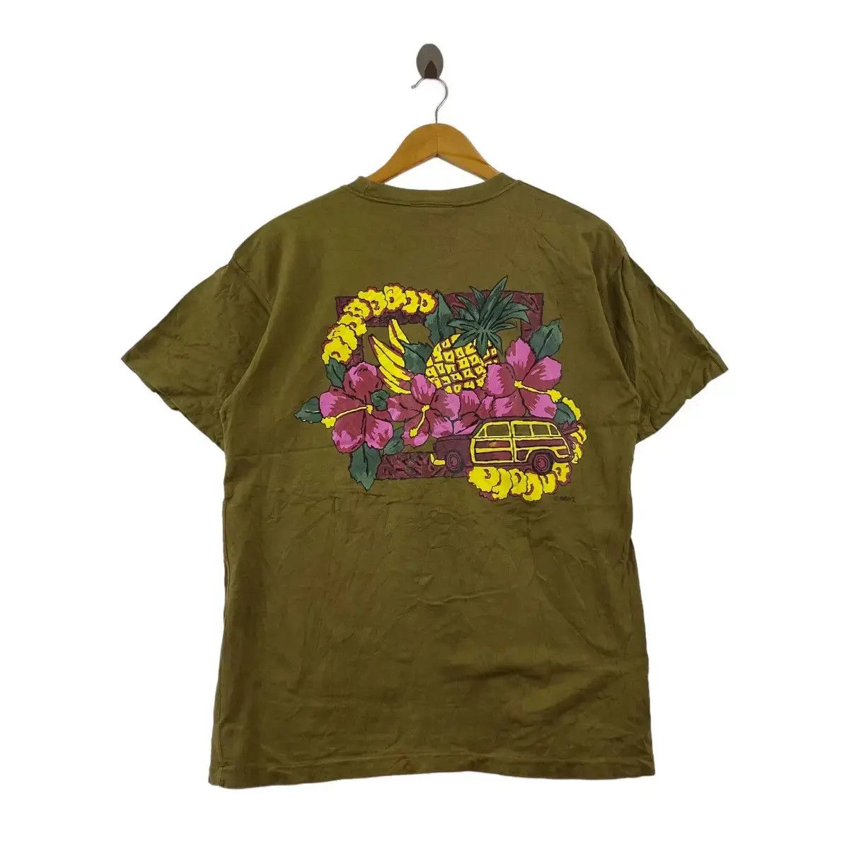Vintage Vintage 1994 JIMMY’Z Floral Caballero Surf Hawaii Tee Shirt Size US L / EU 52-54 / 3 - 1 Thumbnail