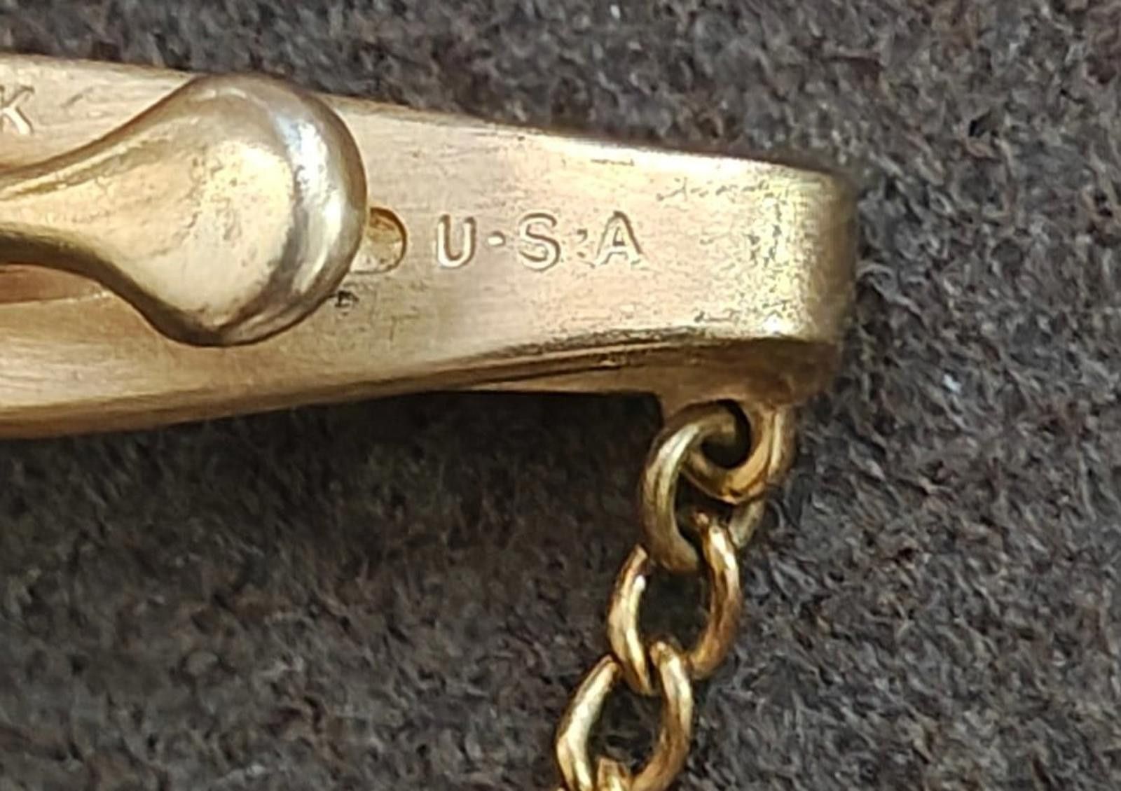 Other Hickok Class of 1949 Gold Tone Tie Bar Dangling Book Charm Size ONE SIZE - 9 Thumbnail