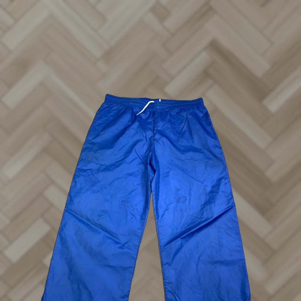 Wilson VINTAGE Wilson Track Pants Men M Blue Elastic Waist Pockets Nylon Drawstring Size US 31 - 1 Thumbnail