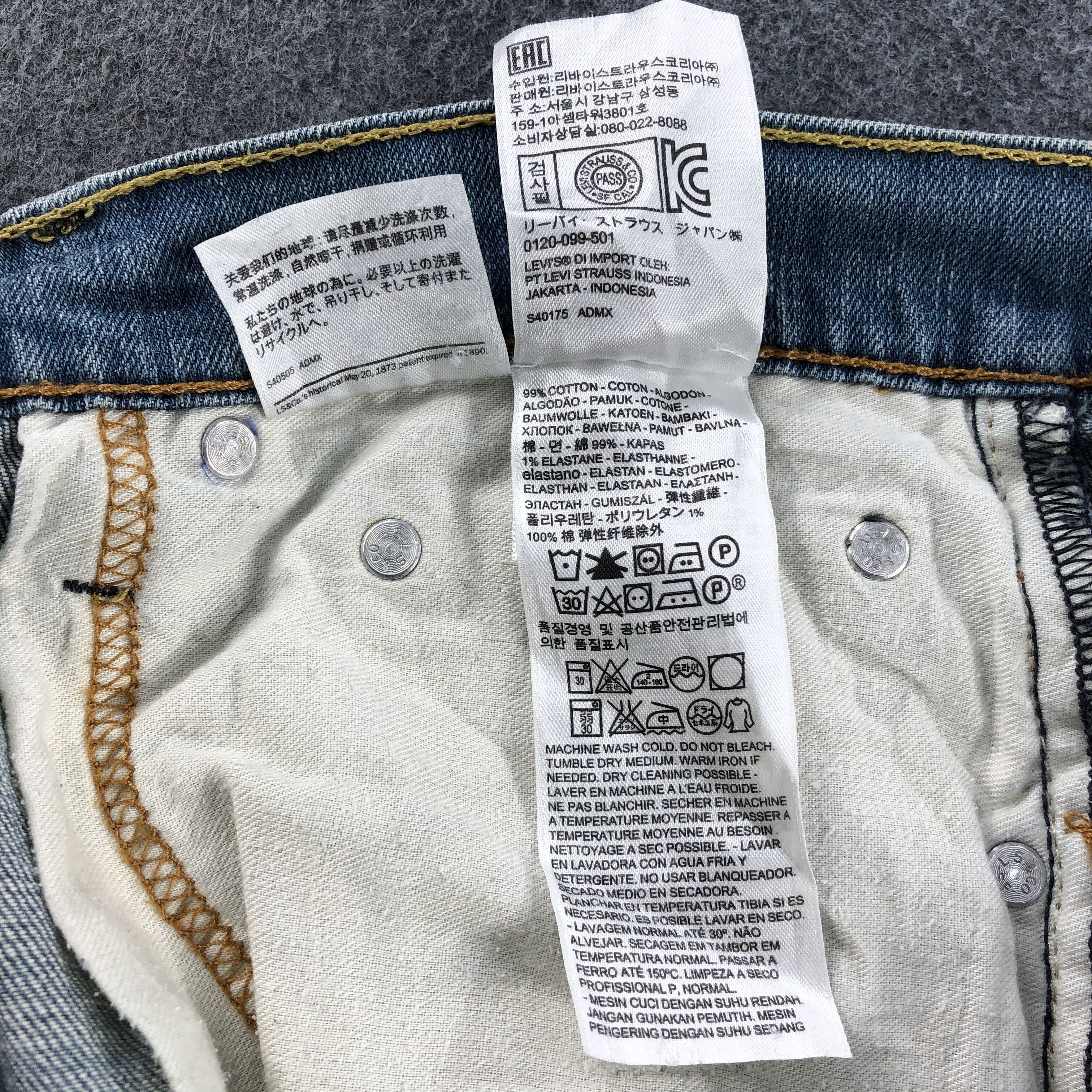 Levi's Vintage Levis Jeans Lot 514 Stone Wash Denim-J1053 Size US 33 - 10 Thumbnail