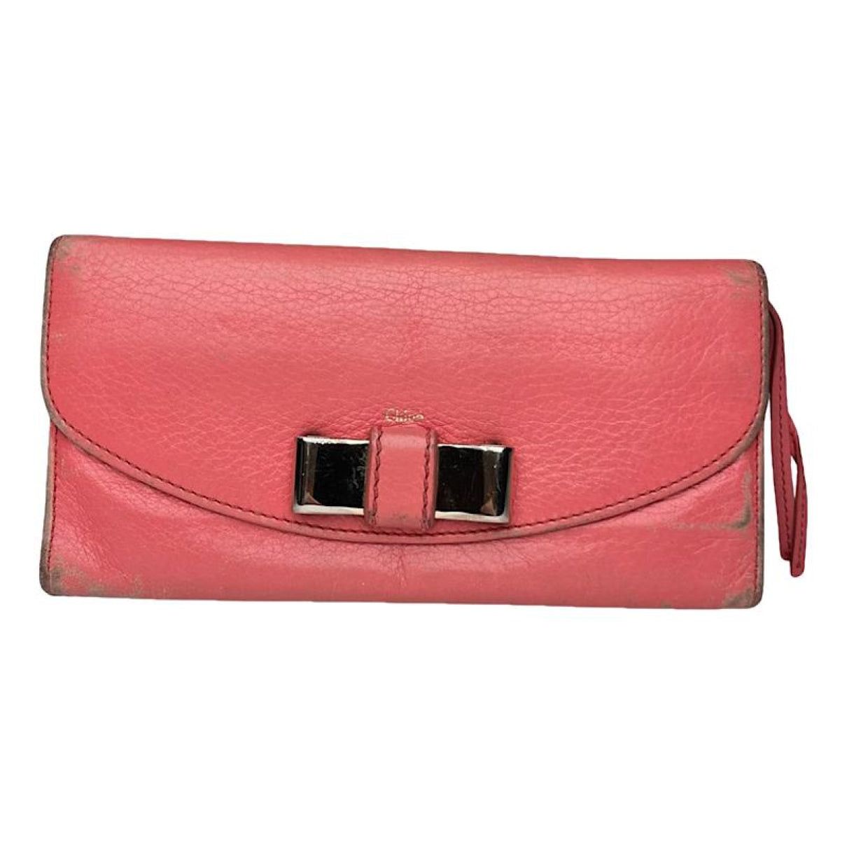 Chloe Chloé Tess Pink Leather Wallet Size ONE SIZE - 1 Thumbnail