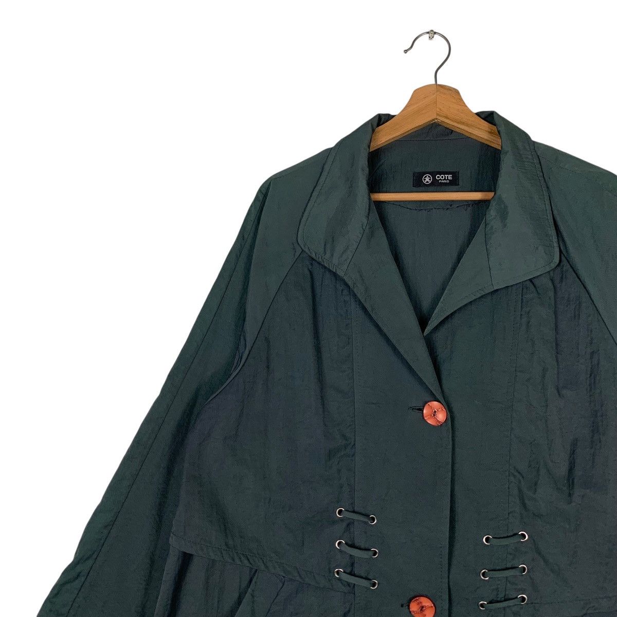 Japanese Brand COTE PARIS Long Coat Avant Garde #1302-C59 Size M / US 6-8 / IT 42-44 - 7 Thumbnail