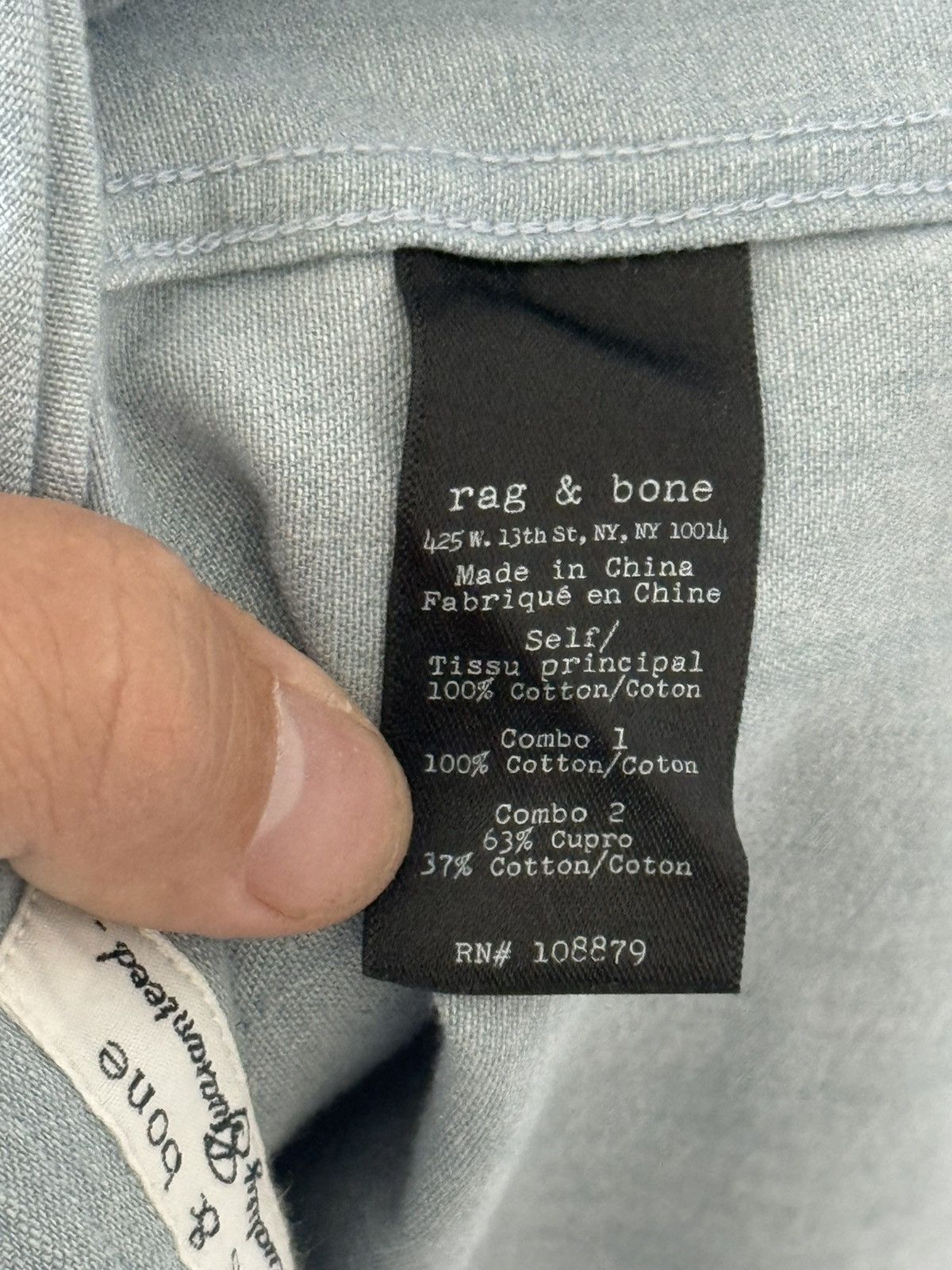Rag & Bone Rag & Bone slim fit button up - RARE SAMPLE Size US S / EU 44-46 / 1 - 6 Thumbnail