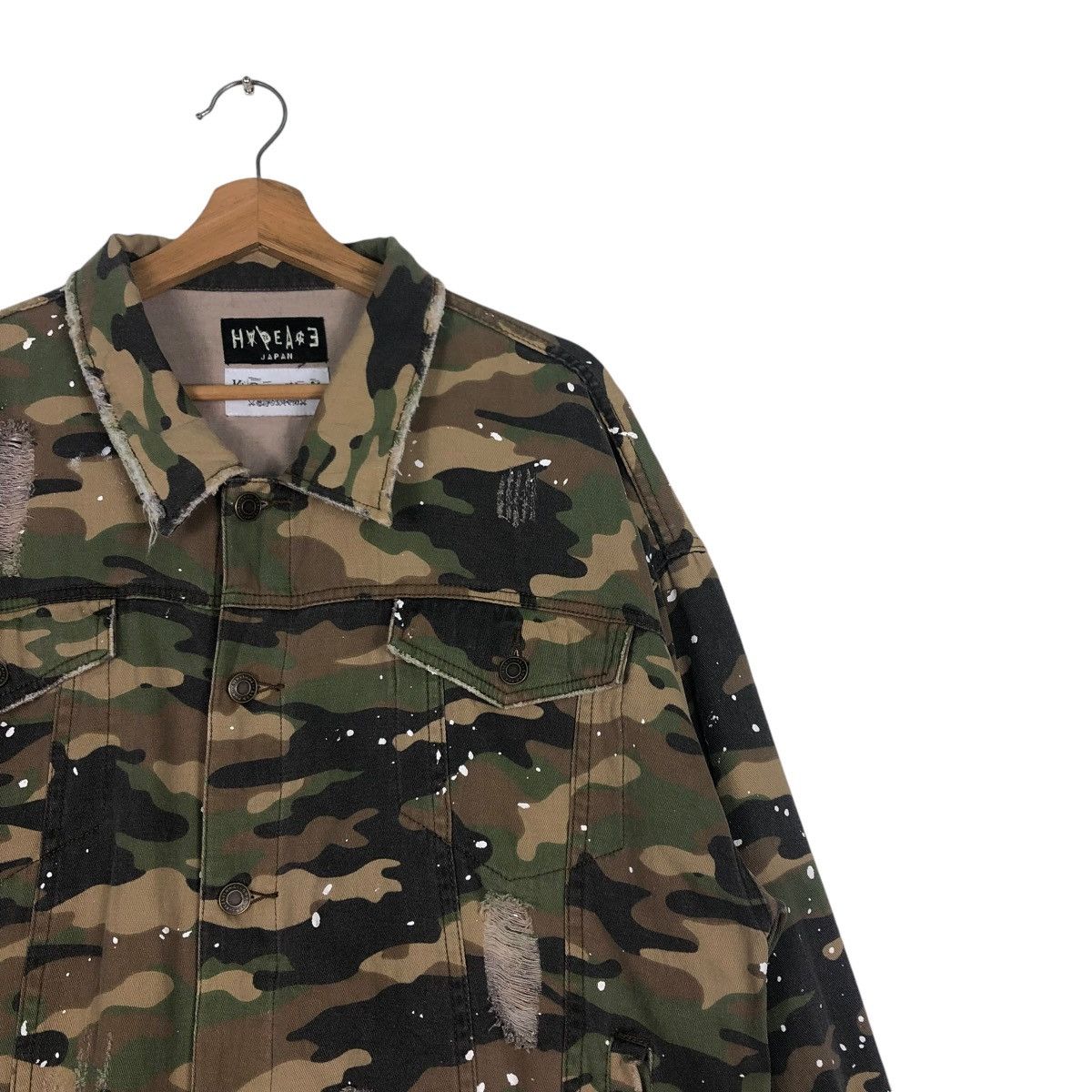 Japanese Brand 🔥BUTTON JACKET CAMOUFLAGE PUNK DESIGN HYPE ACE JAPAN Size US M / EU 48-50 / 2 - 6 Thumbnail