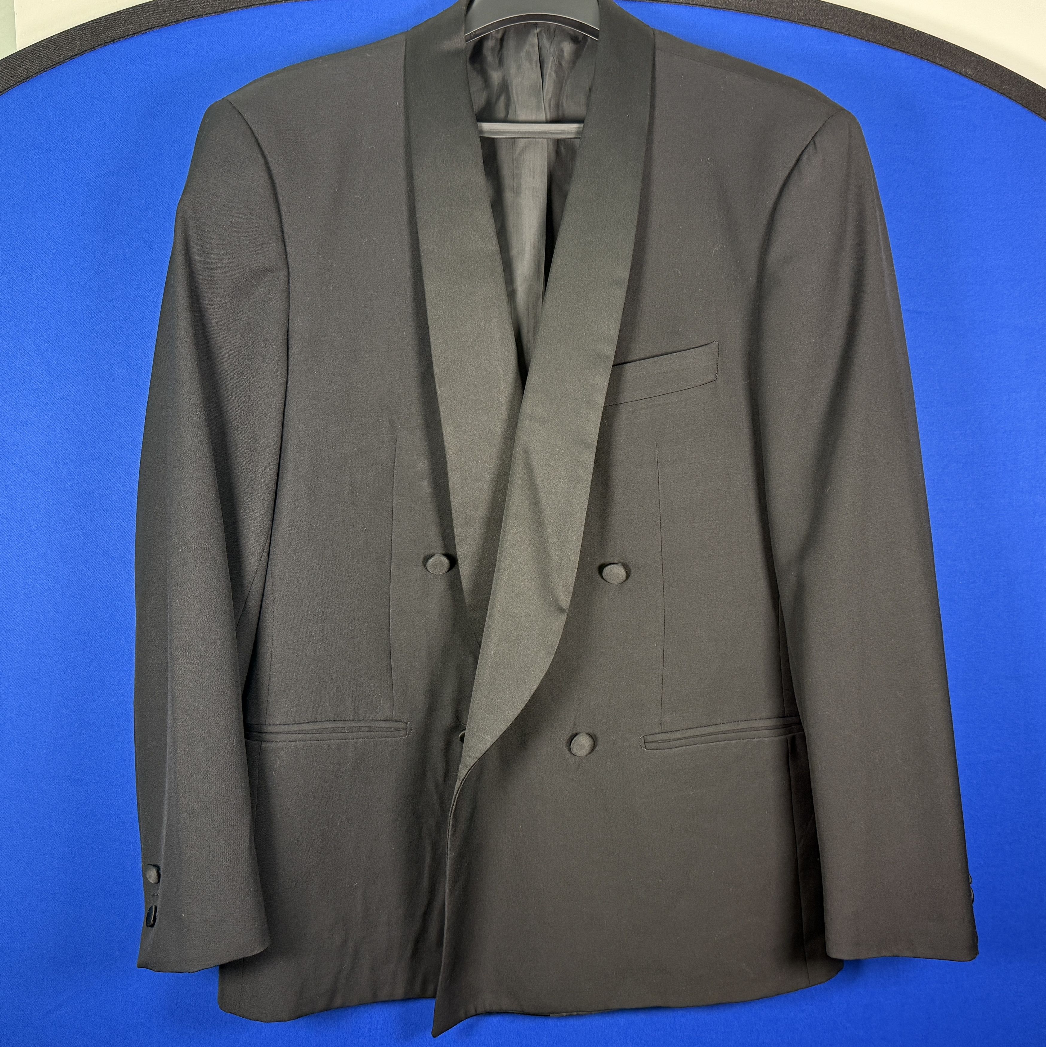 Lubiam Made in Italy Black Wool Tuxedo Suit Black Men's 40R