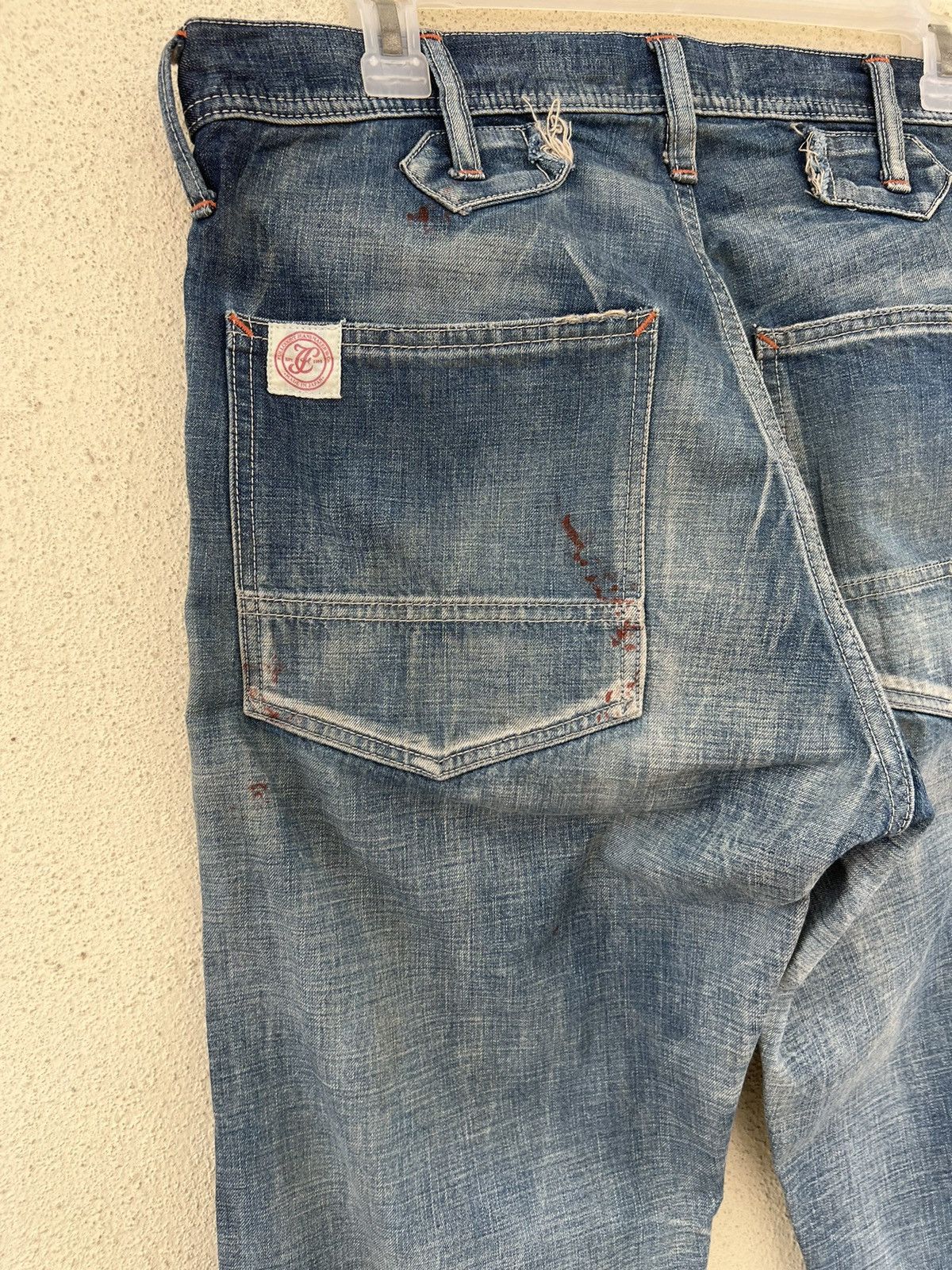 Full Count & Co. Vintage Full Count Japan Painter Denim Double Knee Work Pant Size US 30 / EU 46 - 15 Thumbnail