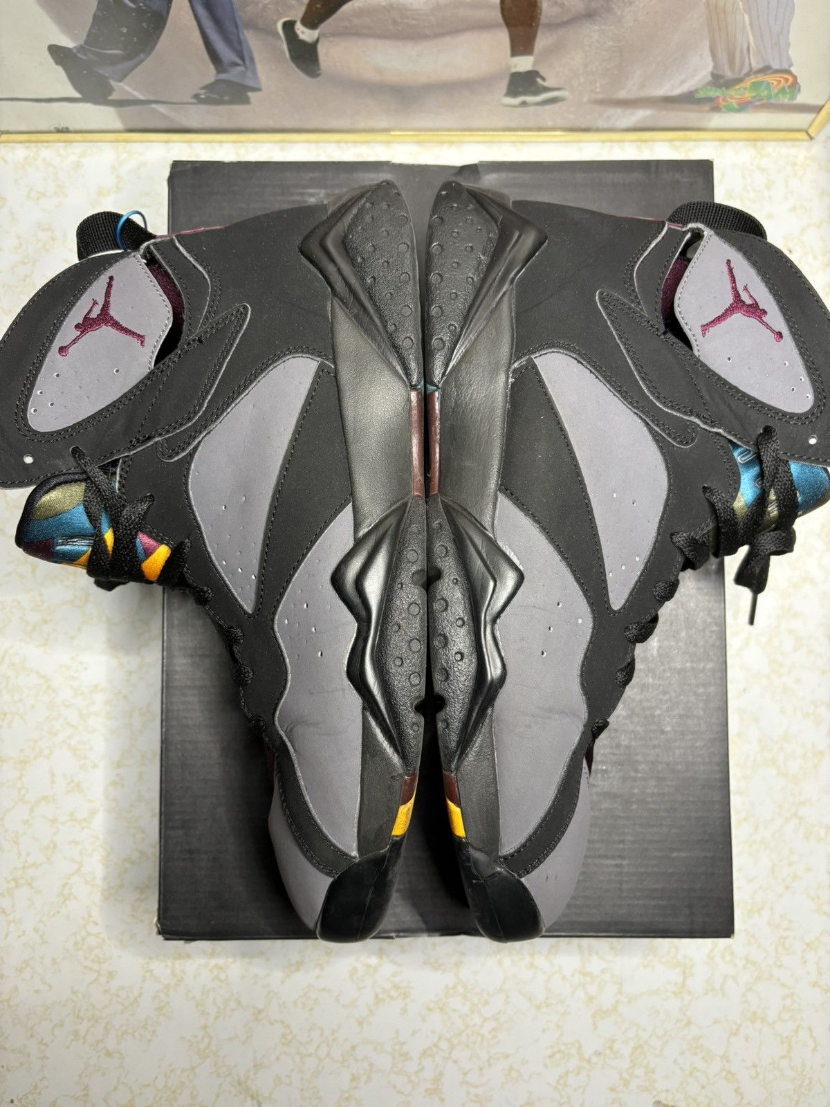Jordan Brand Air Jordan 7 Retro 2015 Bordeaux 2015 Size US 10 / EU 43 - 4 Thumbnail