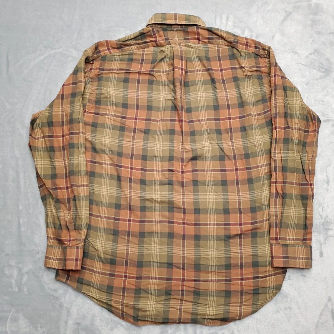 Ralph Lauren VINTAGE Ralph Lauren Blake Shirt Men L Brown Plaid Brushed Twill Long Sleeve Size US L / EU 52-54 / 3 - 6 Thumbnail