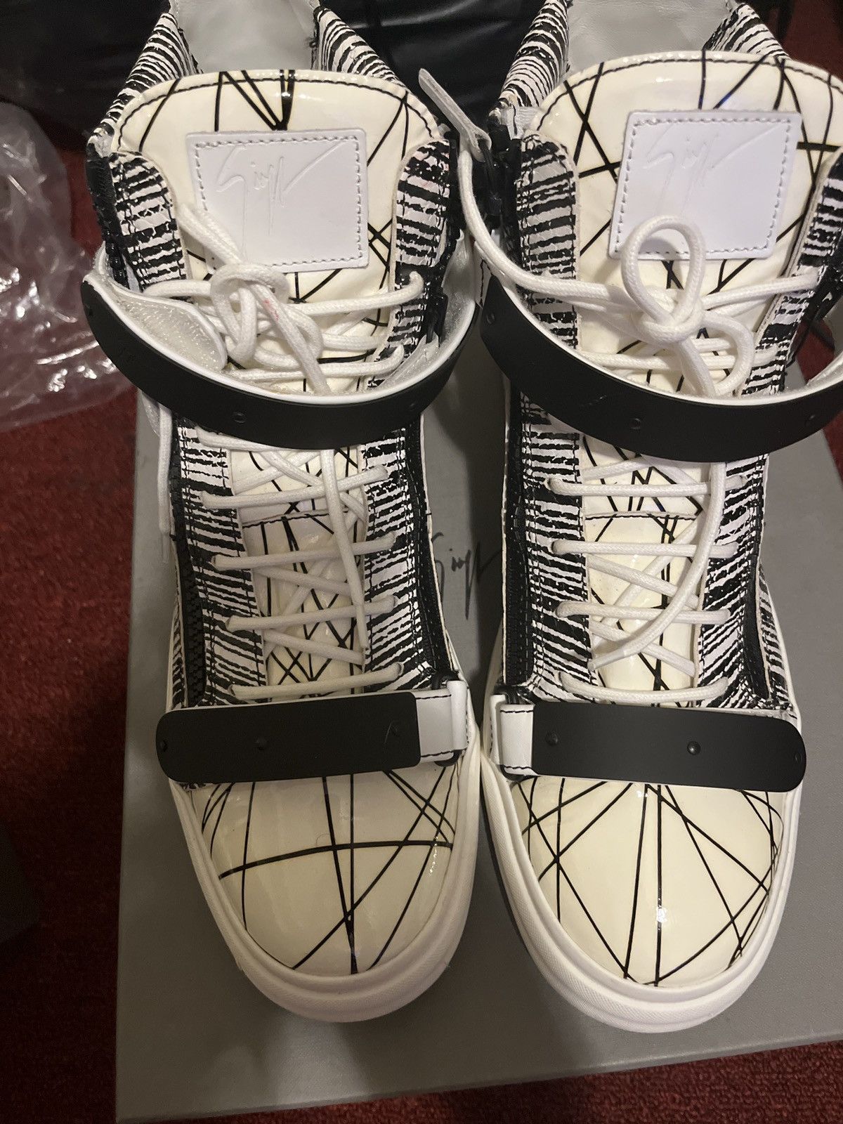 Giuseppe Zanotti Giusseppe Zanotti High Top Sneakers Size US 12 / EU 45 - 4 Thumbnail