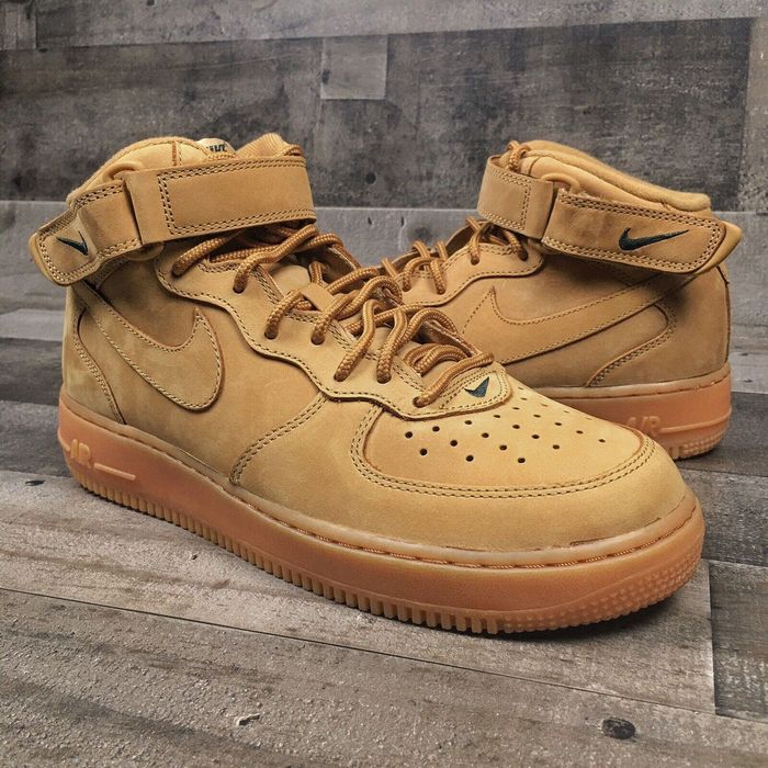 nike air force 1 mid 07 prm qs flax