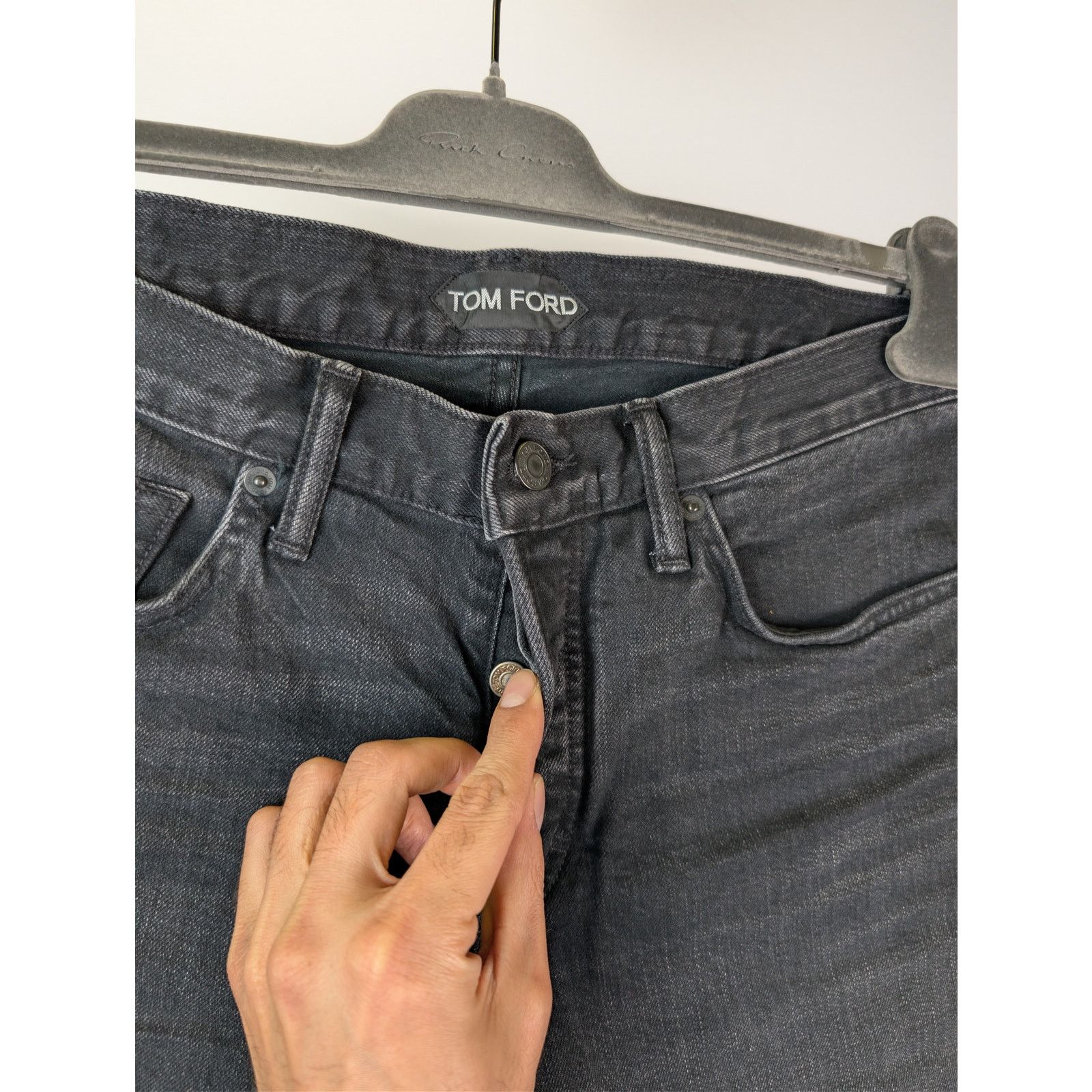 Tom Ford o1rshd1 Slim-Fit Denim Jeans in Black Size US 29 - 7 Thumbnail