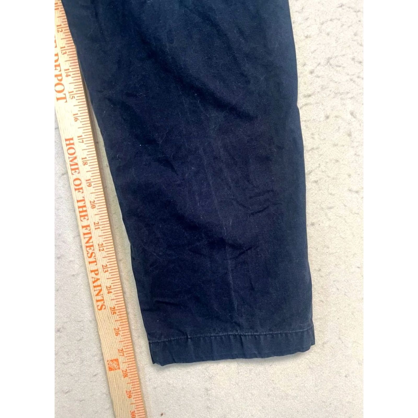 Vintage L.L. Bean Chino Pants Men Blue Cotton Size M Regular Inseam 30 High Rise Straight Leg Pants Mens Blue Chino Size US 31 - 5 Thumbnail