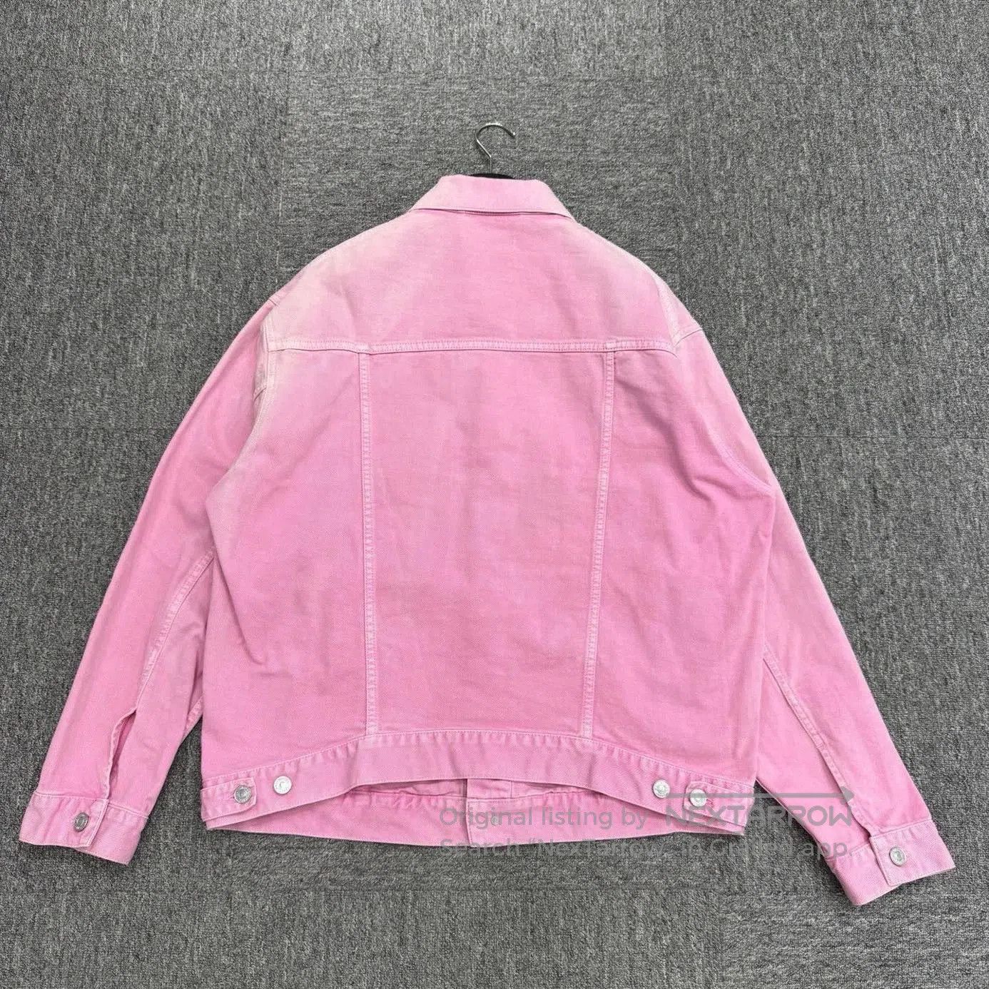 Balenciaga Balenciaga Embroidered Pink Denim Jacket. Size US XXL / EU 58 / 5 - 5 Thumbnail
