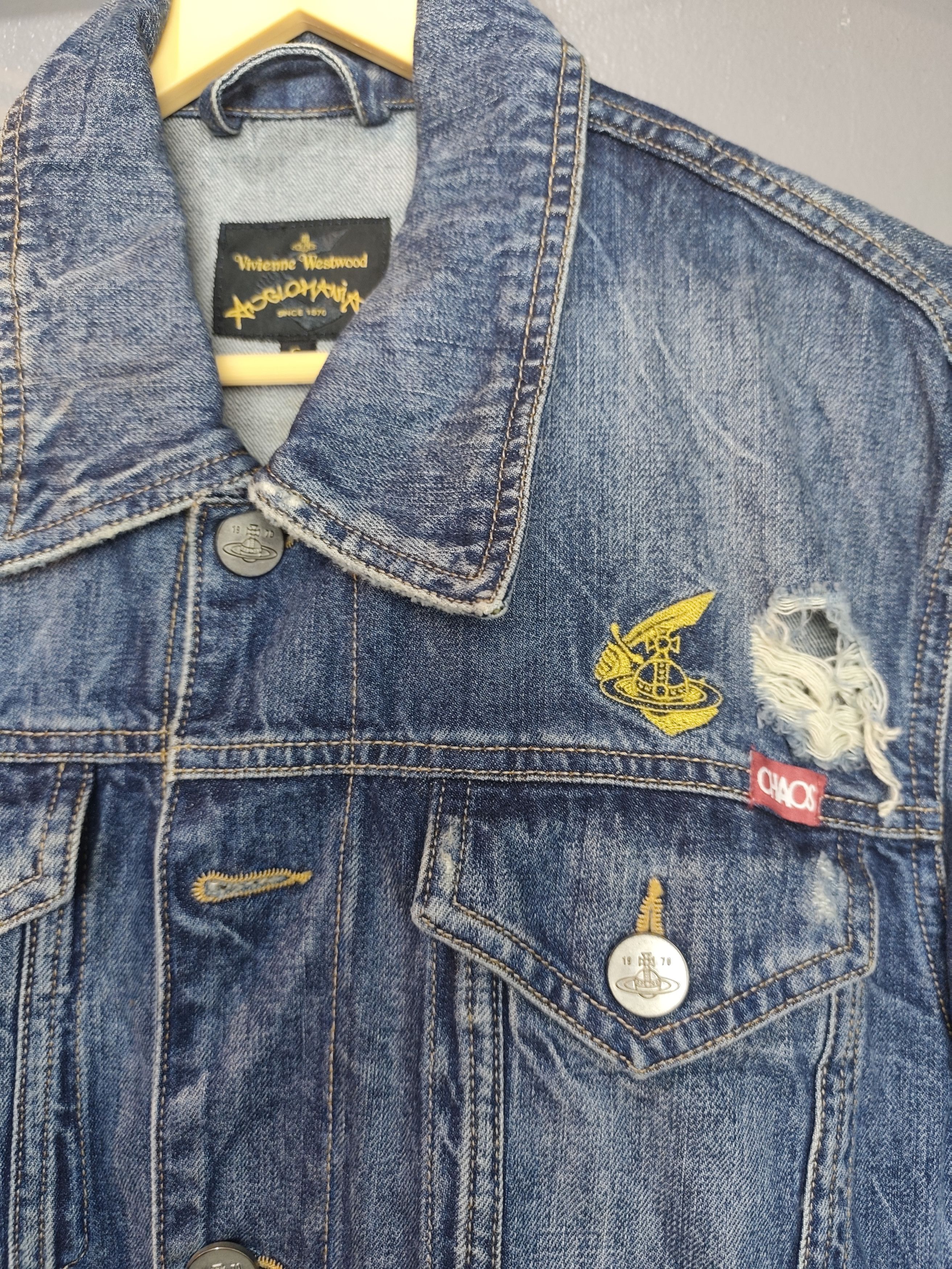Vivienne Westwood Vivienne Westwood Anglomania Distressed Denim Jacket Size US S / EU 44-46 / 1 - 2 Thumbnail