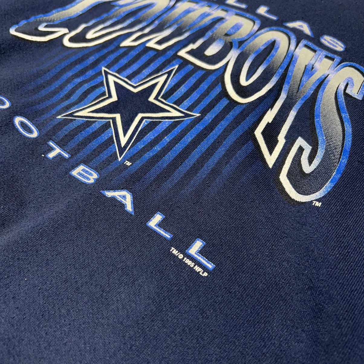 NFL × Vintage Vintage Dallas Cowboys Crewneck Blue Sweatshirt Football 90s Size US XL / EU 56 / 4 - 4 Thumbnail