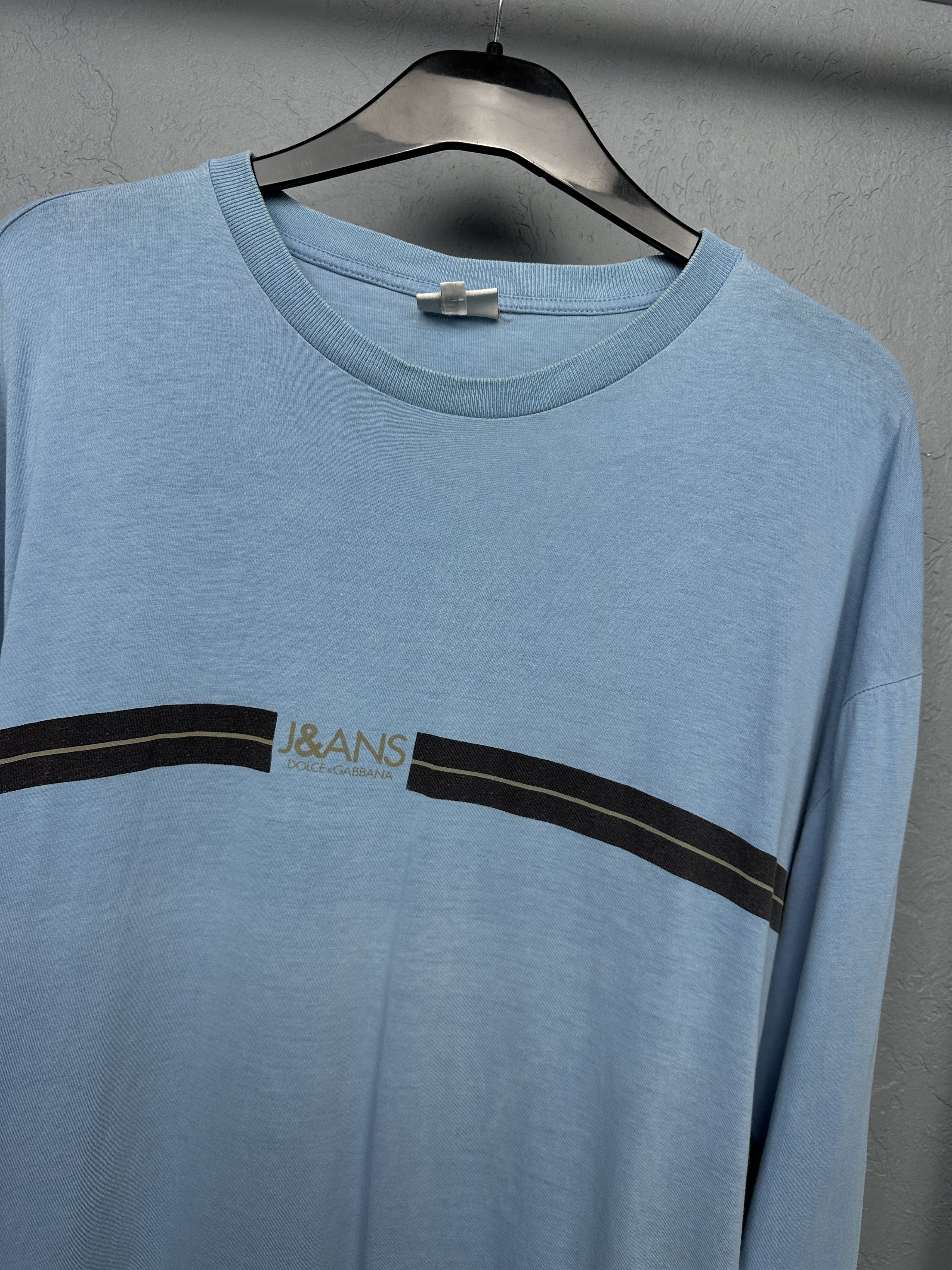 Dolce & Gabbana Dolce & Gabbana Vintage Mens Distressed Long Sleeve T-Shirt Size US L / EU 52-54 / 3 - 2 Thumbnail