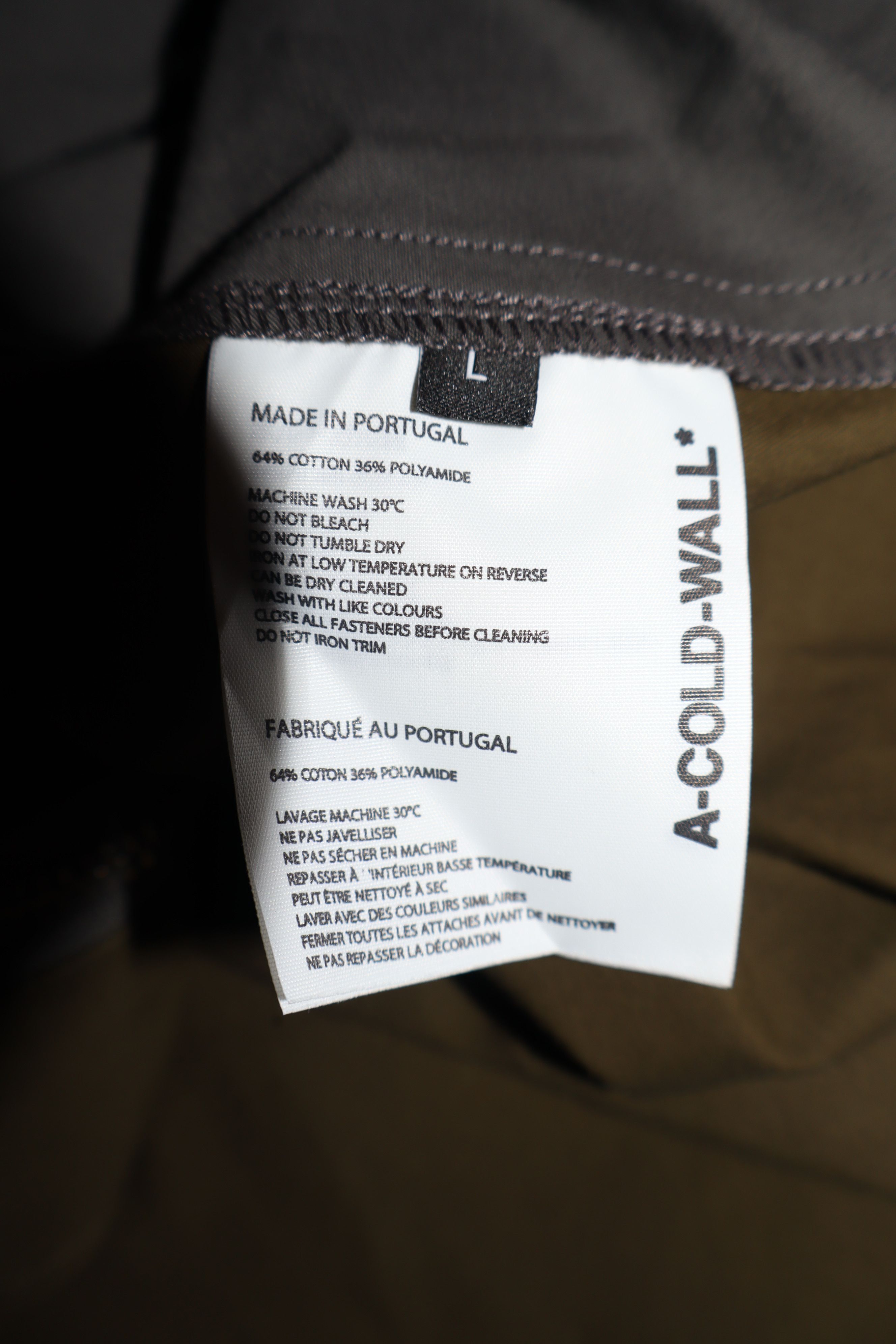 A-COLD-WALL* Oversized zipped shirt Size US L / EU 52-54 / 3 - 11 Thumbnail