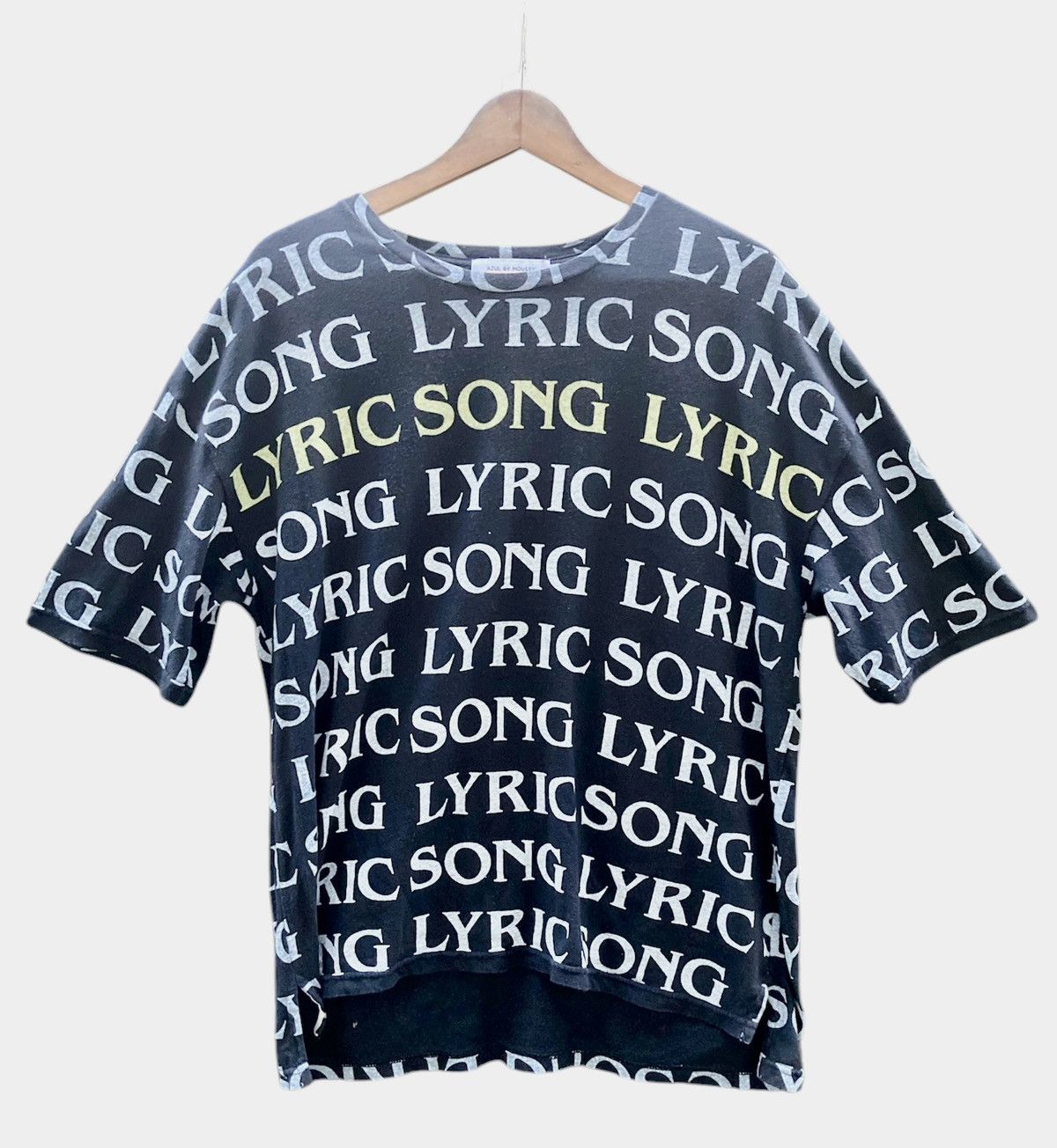 Japanese Brand Lyric Song Over Print Size US XL / EU 56 / 4 - 1 Thumbnail