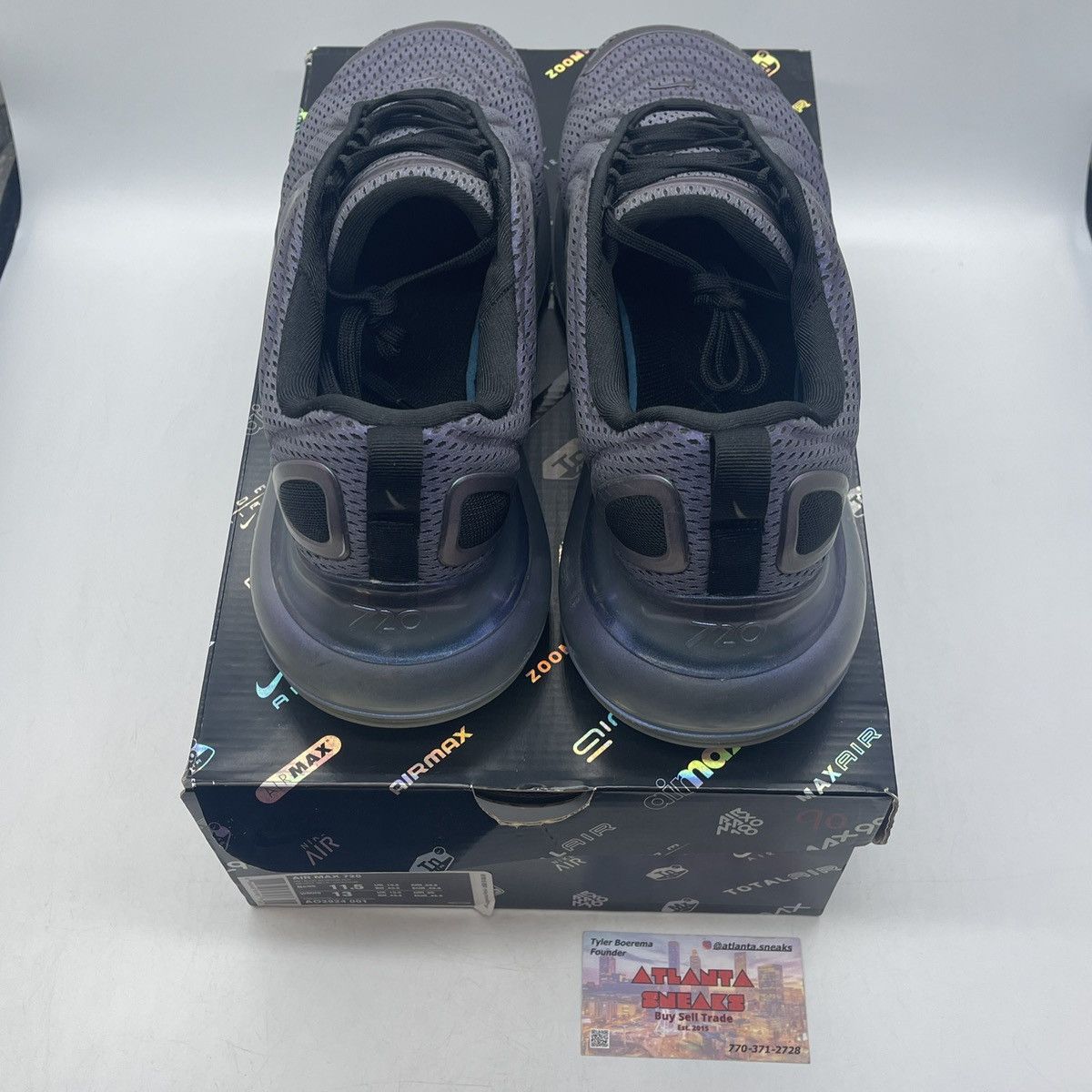 Nike Air max 720 northern lights night Size US 11.5 / EU 44-45 - 6 Thumbnail