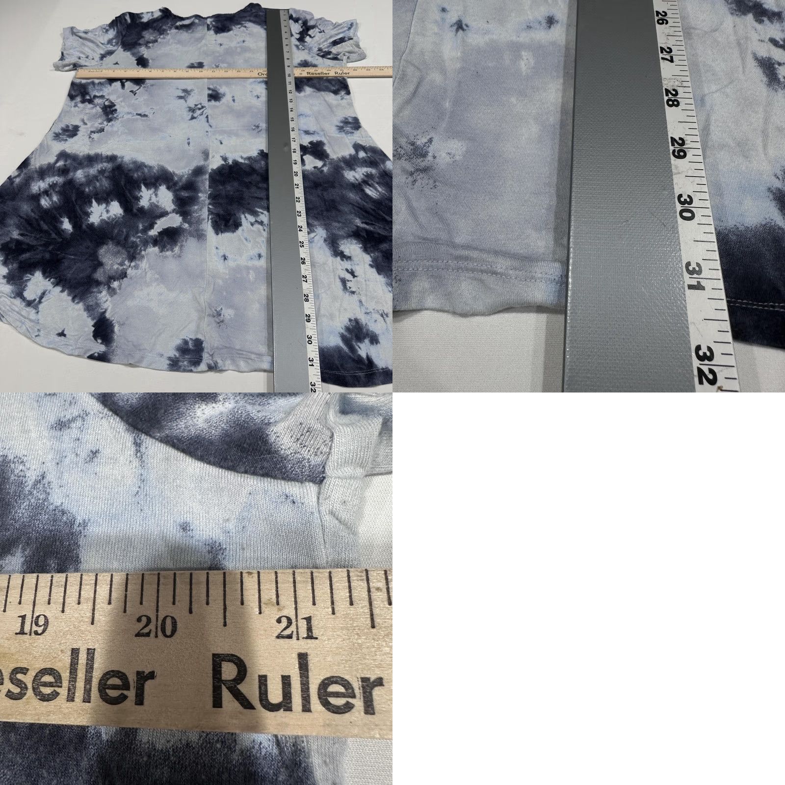 Vintage Philosophy Republic Clothing Shirt Womens 1X Blue Tie Dye Tunic Scoop Neck PILL Size XL / US 12-14 / IT 48-50 - 8 Thumbnail