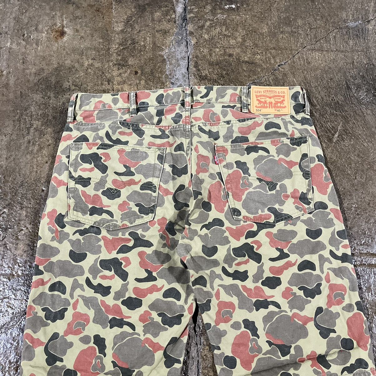 Levi's Crazy Levi's 504 Camo Shorts Grunge Baggy Y2K Size 40 Size US 40 / EU 56 - 6 Thumbnail