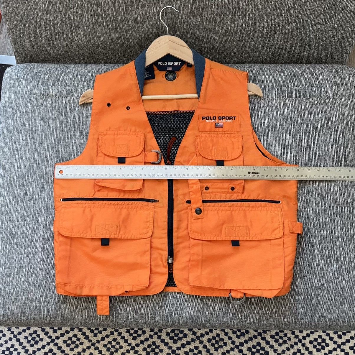 Polo Ralph Lauren Polo Sport 100% Nylon Hi Tech Utility Vest Safety Orange Size US S / EU 44-46 / 1 - 13 Thumbnail