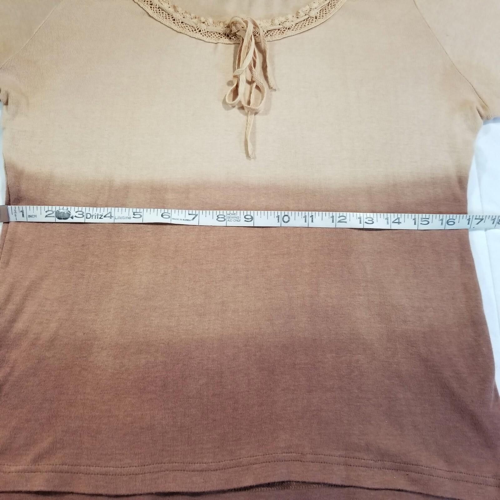 the POOL aoyama Phool Small Long Sleeve Gradient Beige to Pink Top Size S / US 4 / IT 40 - 12 Thumbnail