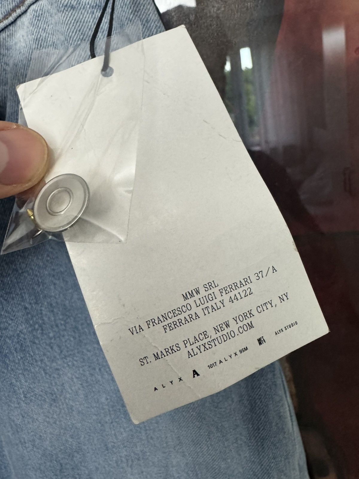 1017 ALYX 9SM Alyx Cargo Denim Pant Designer Jeans Luxury High End Rare Size US 32 / EU 48 - 3 Thumbnail
