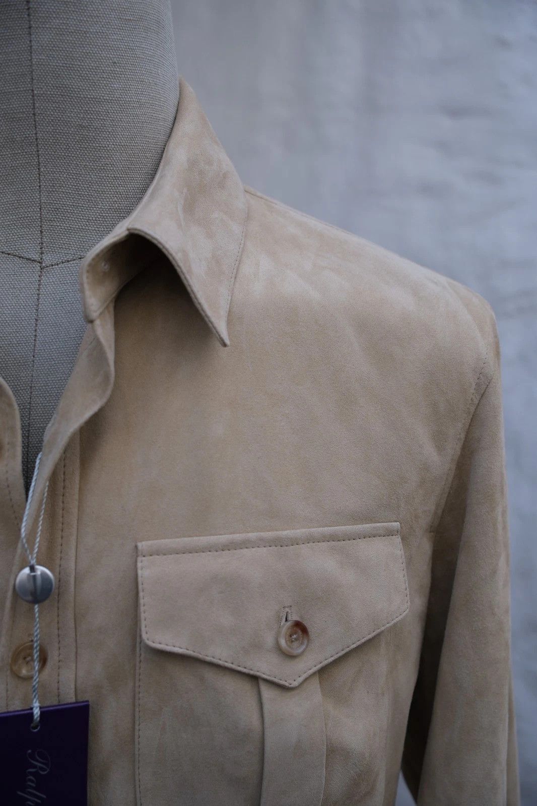 Ralph Lauren Purple Label NEW Ralph Lauren Purple Label Jacket Suede Leather Large Size US L / EU 52-54 / 3 - 2 Thumbnail