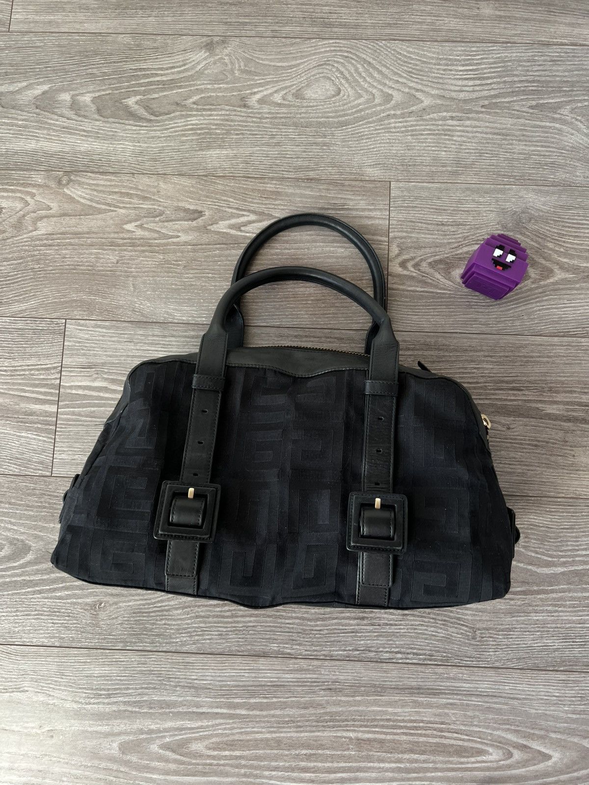 Givenchy Givenchy Black Signature Canvas Leather Boston Monogram Bag Size ONE SIZE - 11 Thumbnail