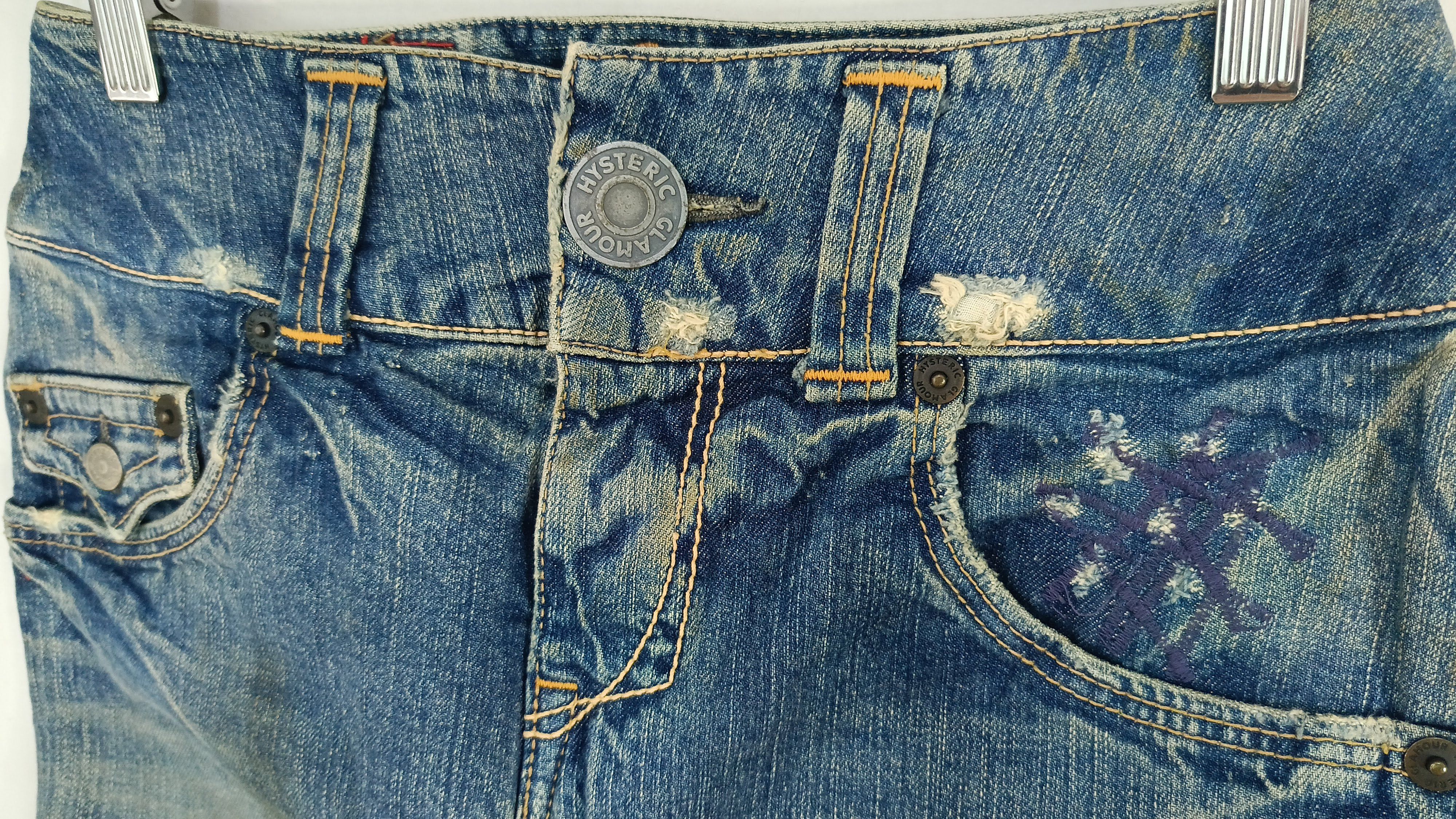 Hysteric Glamour Hysteric Glamour Japan denim patched short skirt small VTG Size 27" / US 4 / IT 40 - 5 Thumbnail
