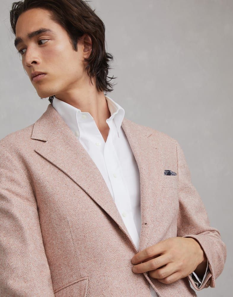 Brunello Cucinelli o1w1db10825 Suit-Type Jacket in Orange Size US M / EU 48-50 / 2 - 2 Thumbnail