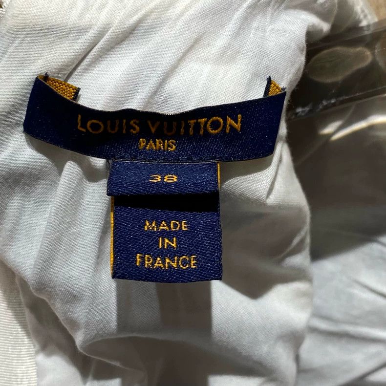 Louis Vuitton Louis Vuitton Blue presbyopic full-print flocked dress Size XS / US 0-2 / IT 36-38 - 3 Thumbnail