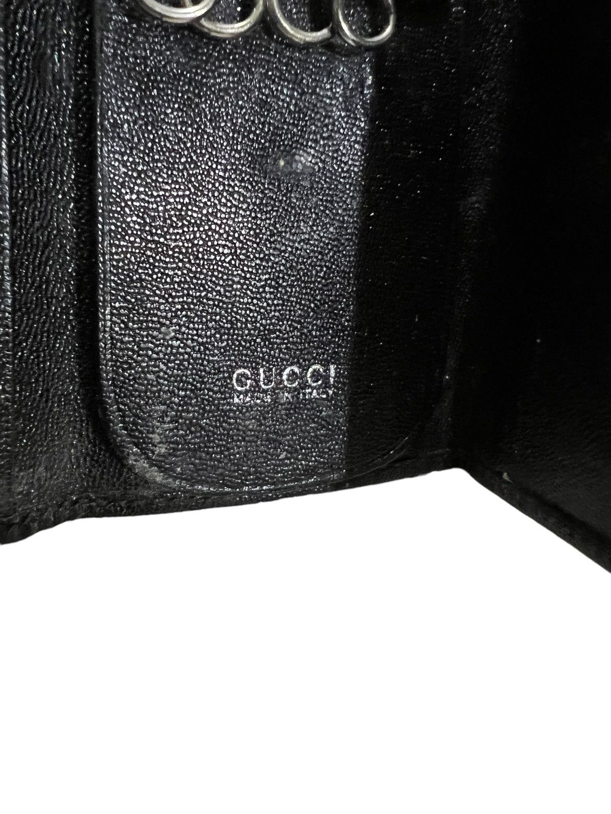Gucci 1990s Gucci G Logo Minimal Leather Key Holder Chain Wallets Size ONE SIZE - 7 Thumbnail