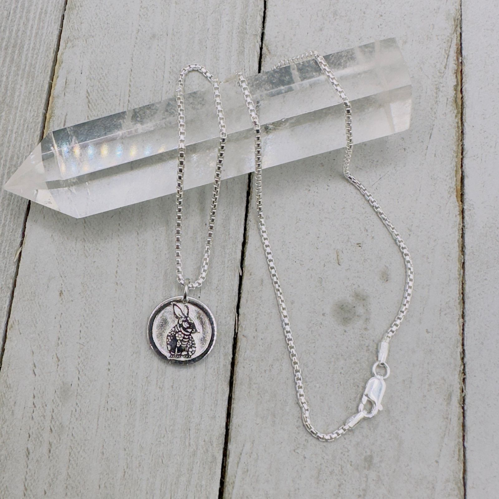 The Unbranded Brand Chinese Zodiac Year of The Rabbit Necklace Sterling Silver Size ONE SIZE - 3 Thumbnail