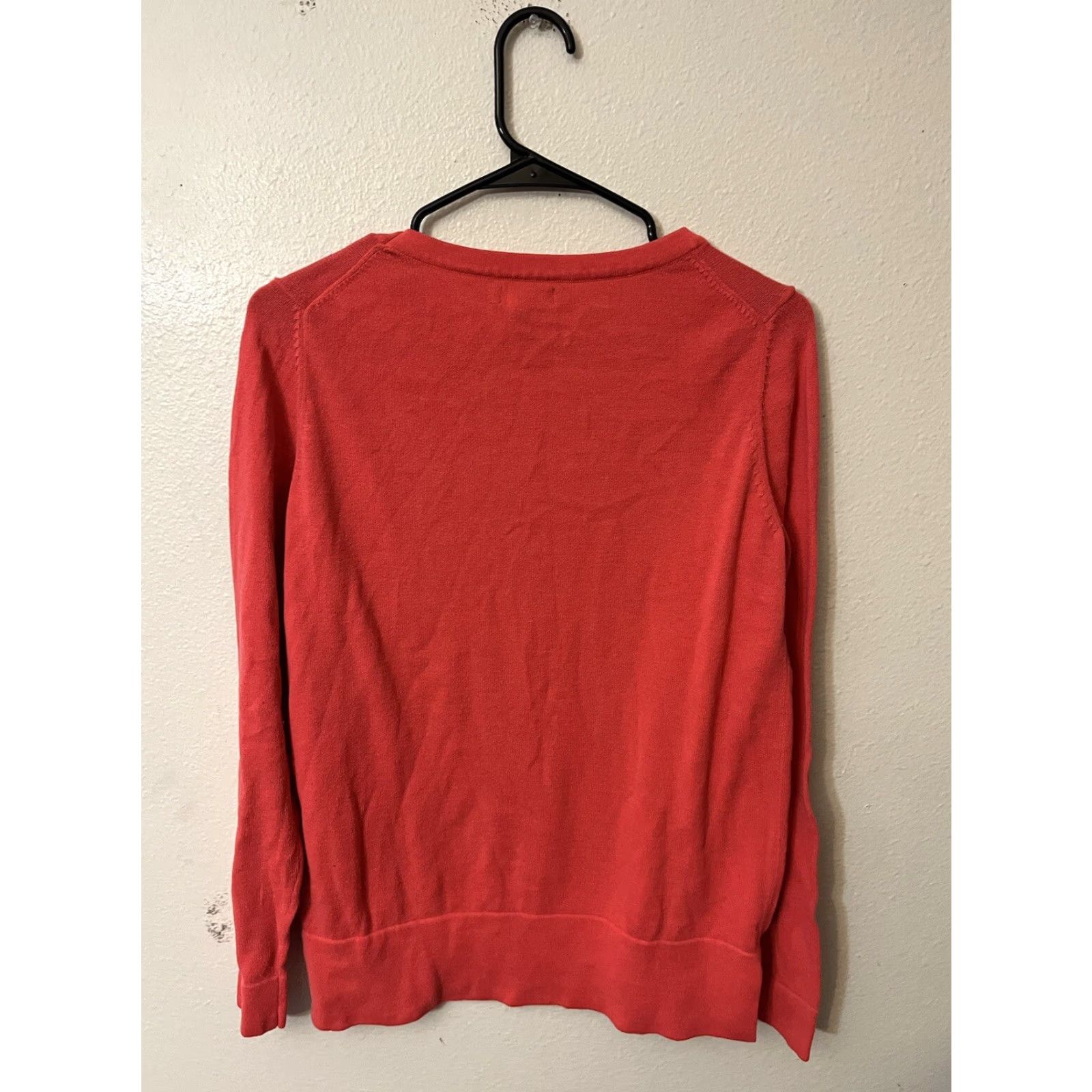 Gap VINTAGE Gap Women Sweater Pullover Crew Neck Knit Solid Long Sleeve All Seasons Fall Spring Summer Winter Casual Workout Mid Red Orange Size M / US 6-8 / IT 42-44 - 2 Thumbnail