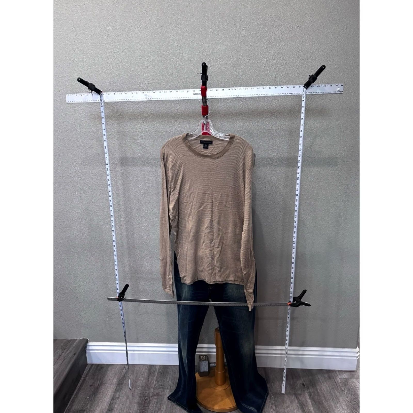 Banana Republic Banana Republic Sweater Mens XL Sharp Silk Ctn Stripe Size US XL / EU 56 / 4 - 3 Thumbnail
