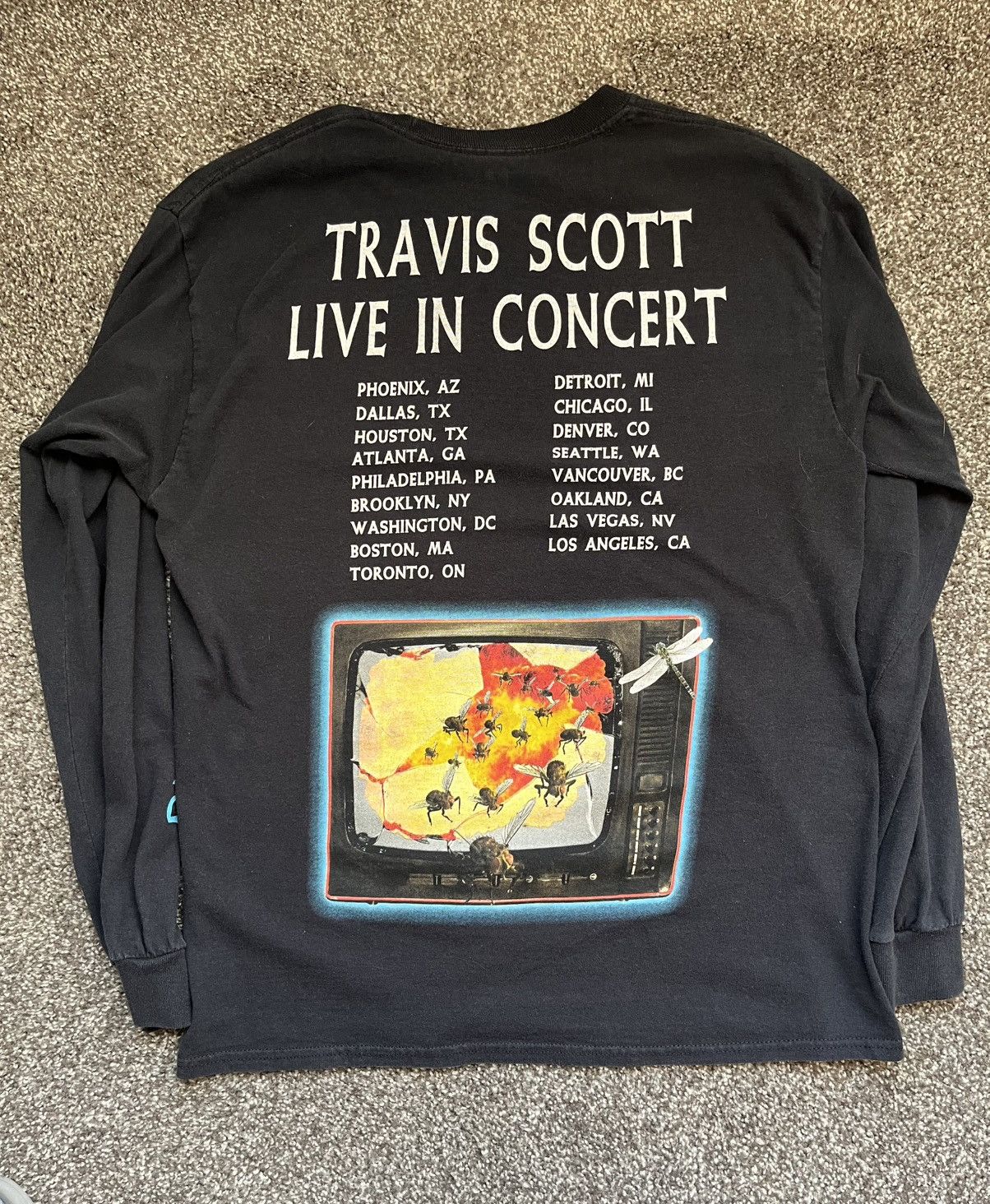 Travis Scott Travis Scott 2017 tour shirt Size US M / EU 48-50 / 2 - 2 Thumbnail