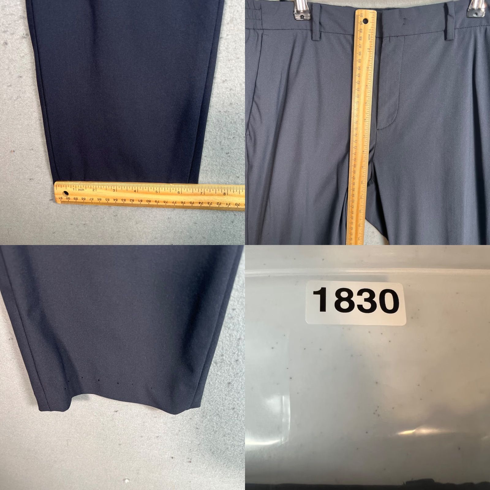 Vintage Mind Bridge Mens Size 30 Blue Pleated Dress Pants Polyester Blend Straight Leg Size US 30 / EU 46 - 8 Thumbnail