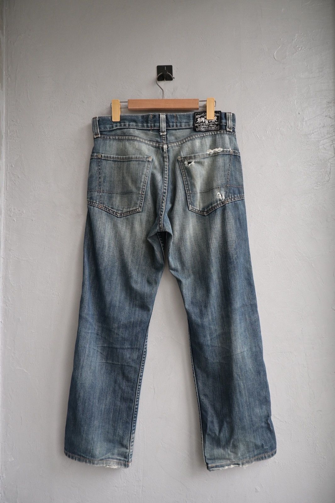 Stussy Stussy 90’s stone wash denim pant Size US 31 - 4 Thumbnail
