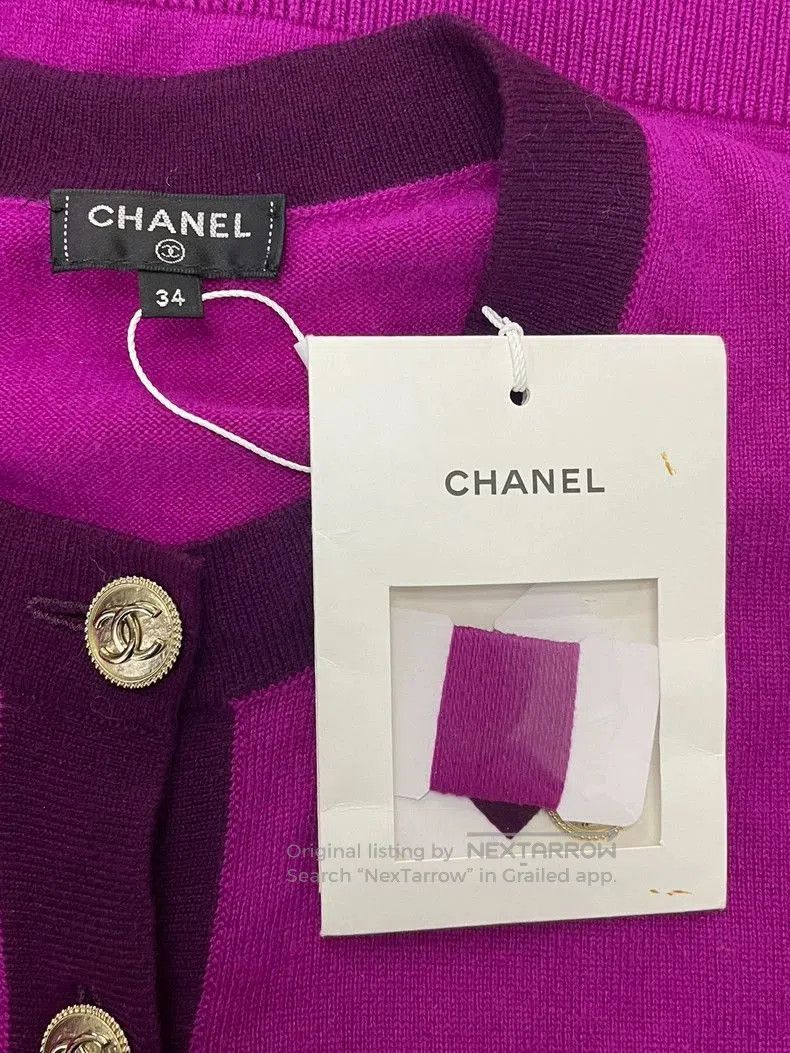 Chanel Chanel 20A Colorblock Cashmere Knit Top. Size US S / EU 44-46 / 1 - 4 Thumbnail