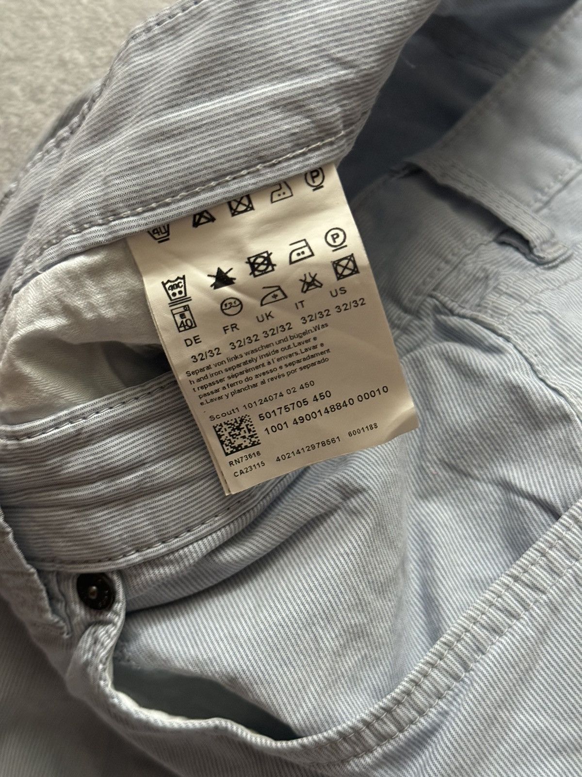 Hugo Boss Hugo boss 32/32 striped chino pant trouser Jean Size US 32 / EU 48 - 13 Thumbnail