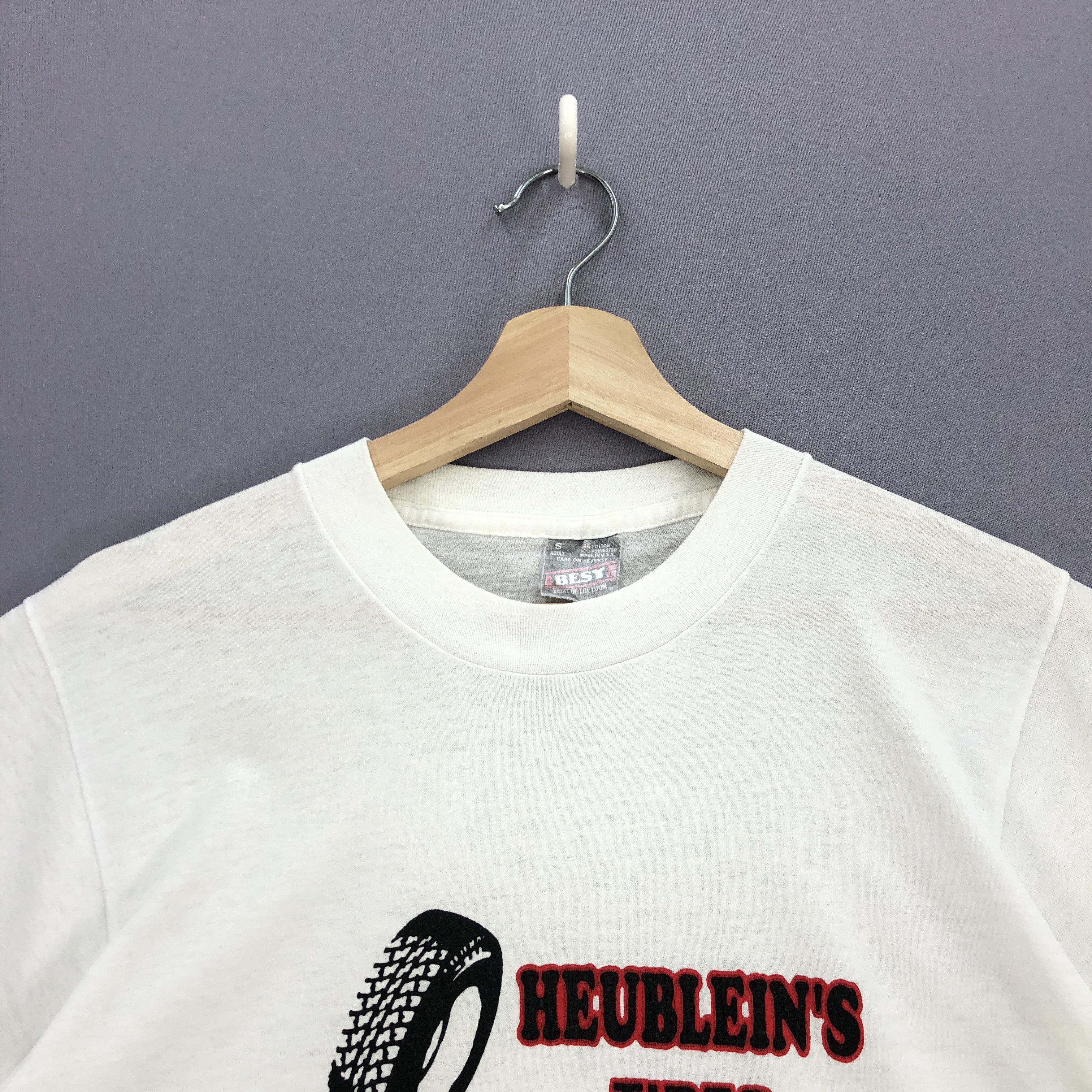 Vintage Vintage 90s Heublein's Tires T Shirt American Novelty Tees Size US XS / EU 42 / 0 - 3 Thumbnail