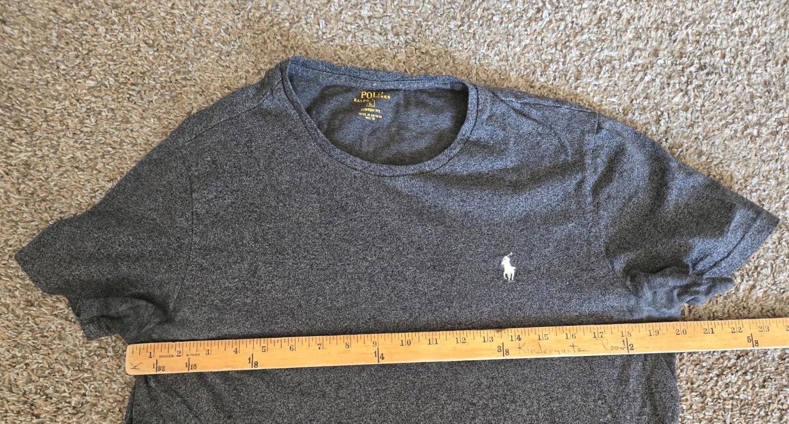 Polo Ralph Lauren Polo Ralph Lauren Men’s Grey Custom Slim Fit T Shirt sz L Size US L / EU 52-54 / 3 - 7 Thumbnail