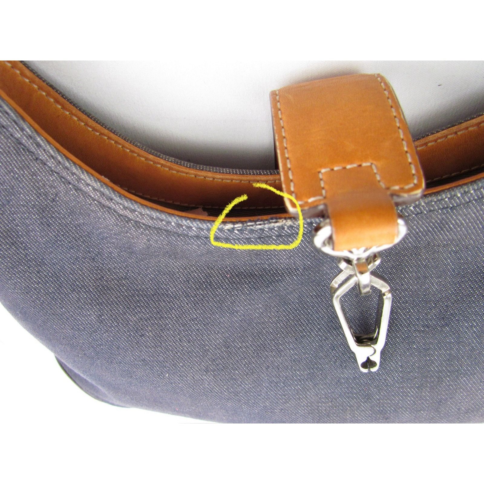 Coach Coach Y2K Vintage Denim Hobo Bag Size ONE SIZE - 8 Thumbnail