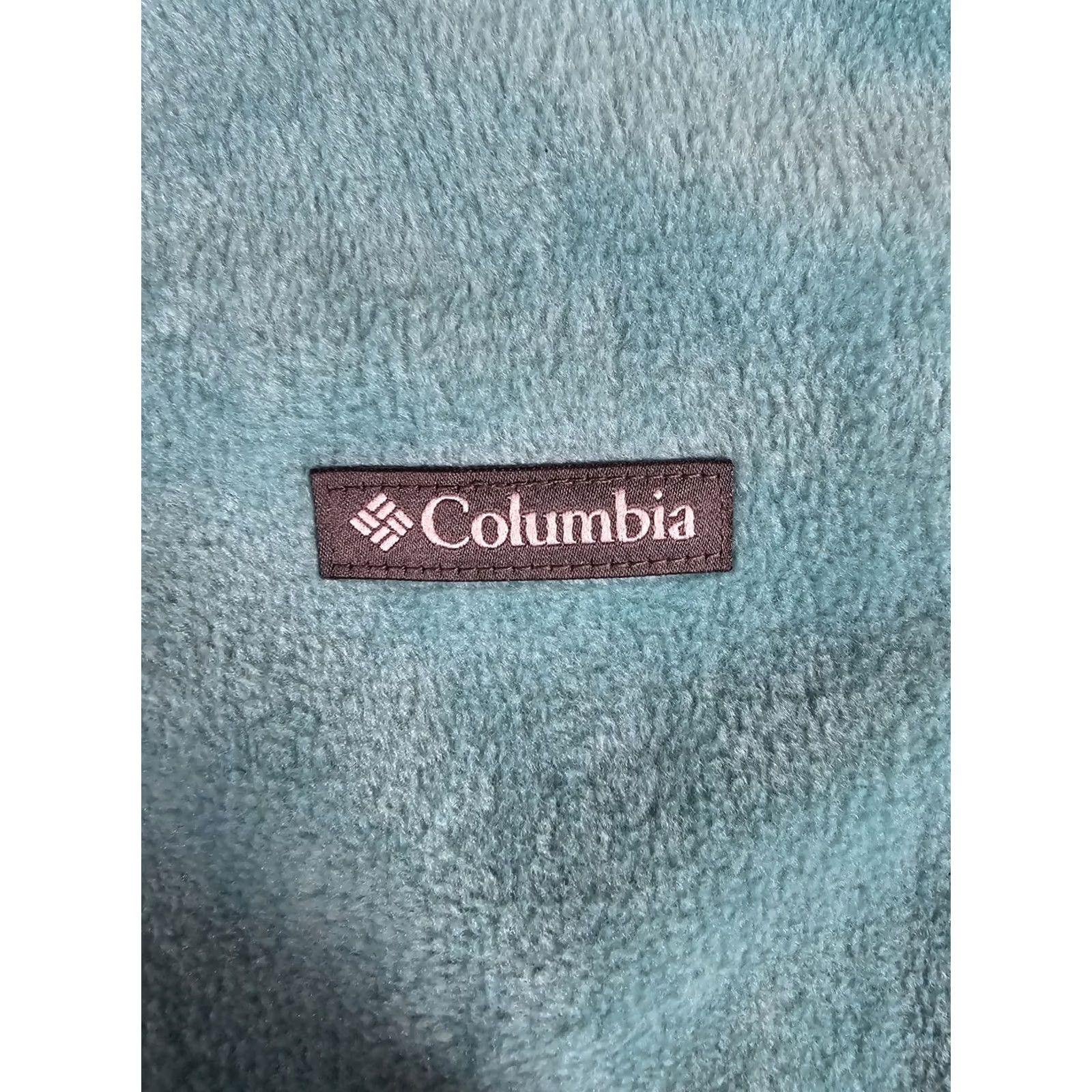 Altea Columbia Benton Springs Full Zip Fleece Mock Neck Jacket Women's 1X Teal Modern Outdoor 90s Vintage Mens? Womens Size XL / US 12-14 / IT 48-50 - 5 Thumbnail