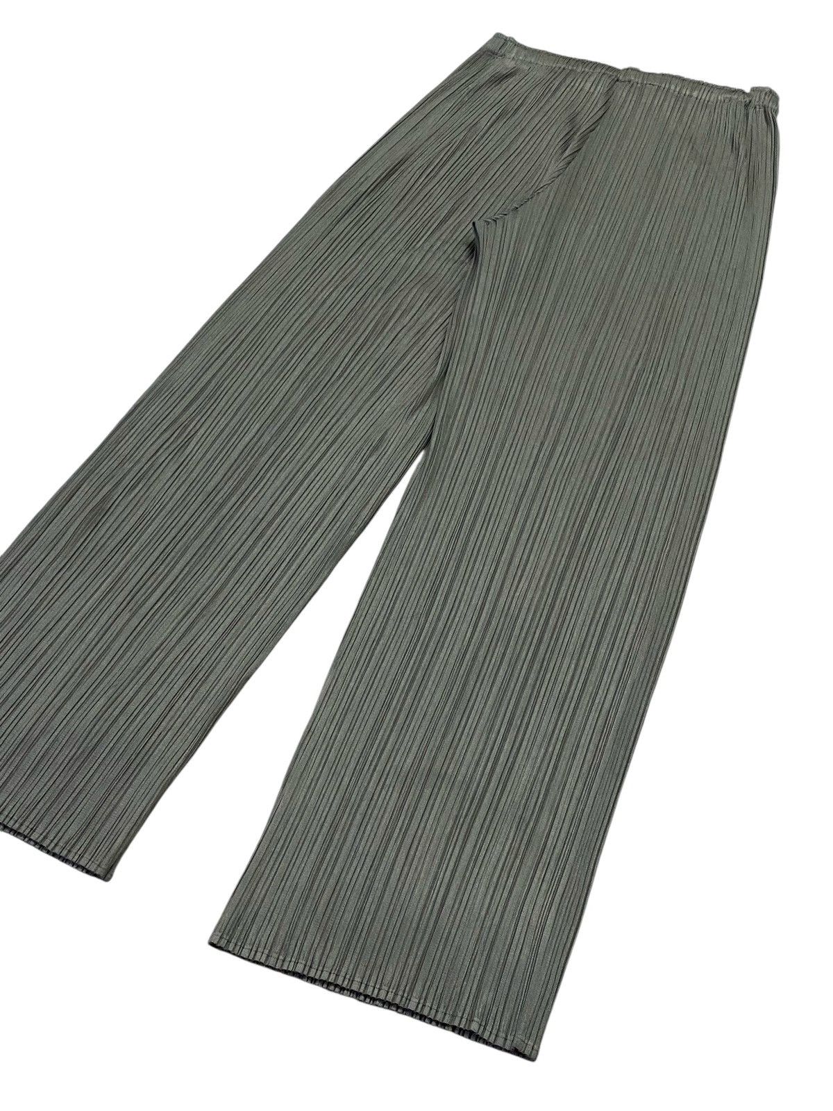 Issey Miyake Pleats Please Pleated Wide Leg Trousers Pants Size 28" / US 6 / IT 42 - 22 Thumbnail