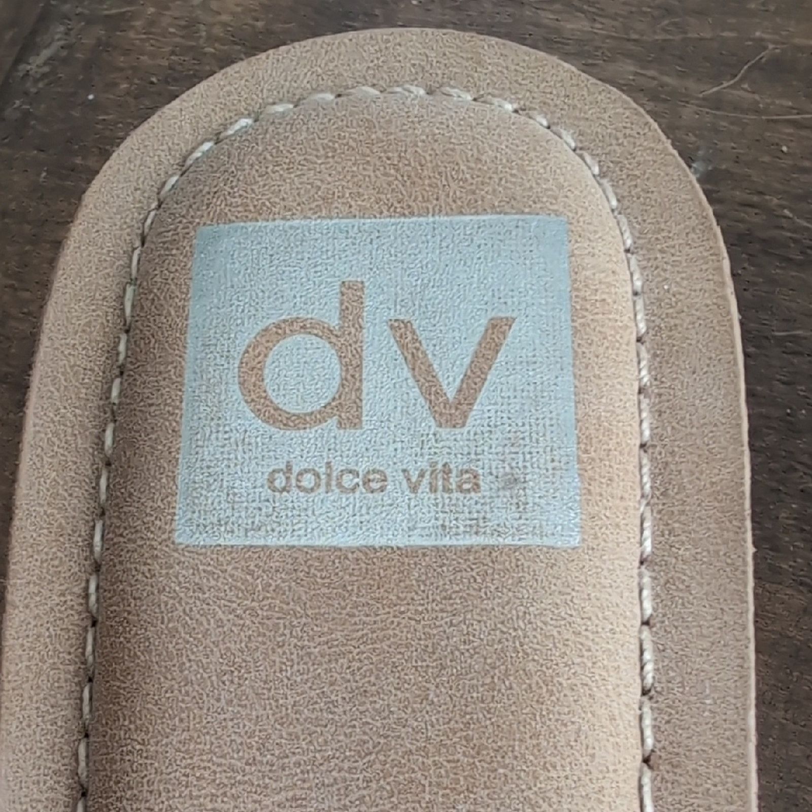 Dolce Vita Dolce Vita Stylish Tan Sandals with Clear Studded Straps Size US 10 / IT 40 - 2 Thumbnail