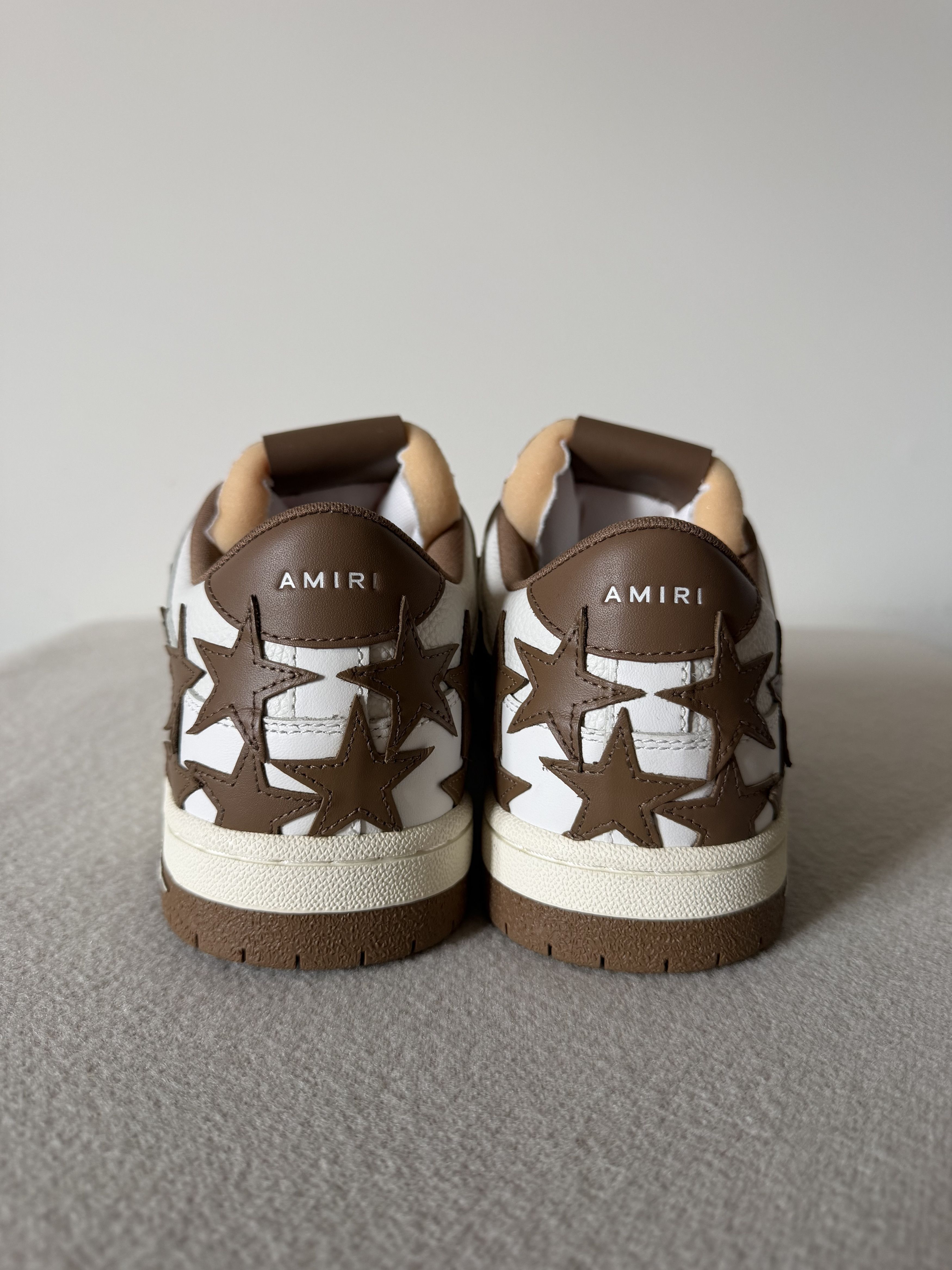 Amiri Amiri Stars Low Sneakers in White Brown Size US 12 / EU 45 - 5 Thumbnail